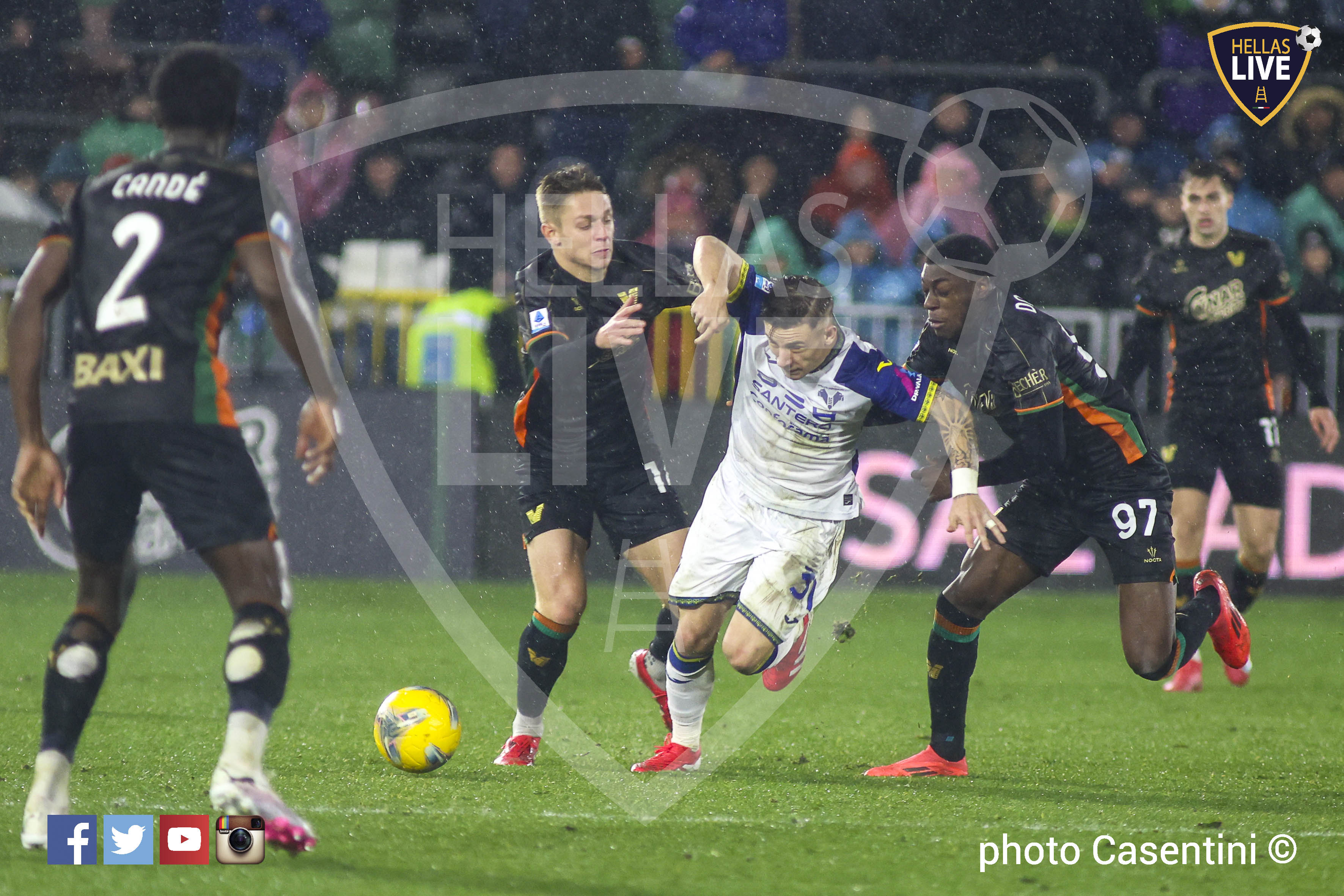 Hellas Verona, piace il difensore Candè del Venezia