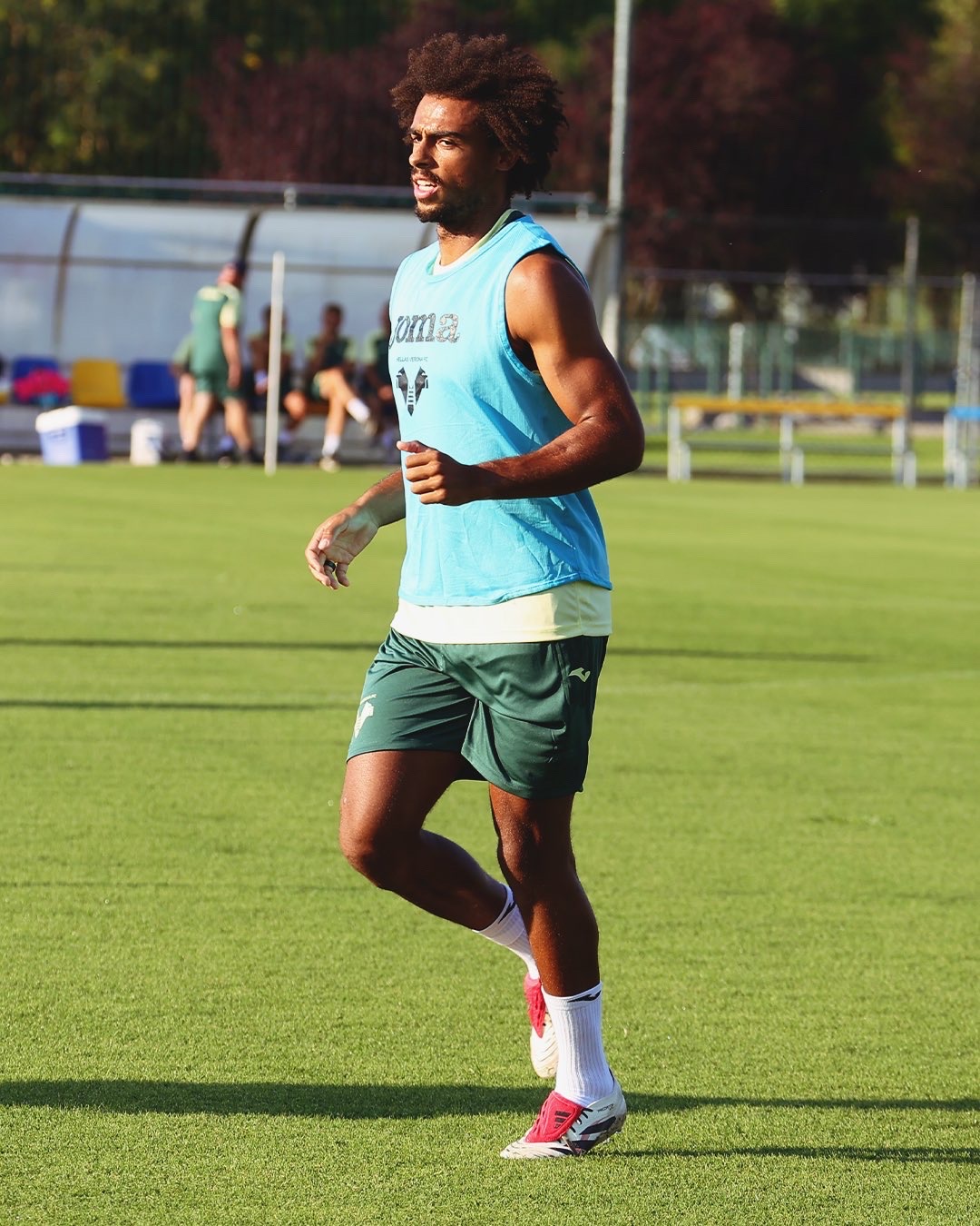 Hellas Verona, allenamento nel tardo pomeriggio