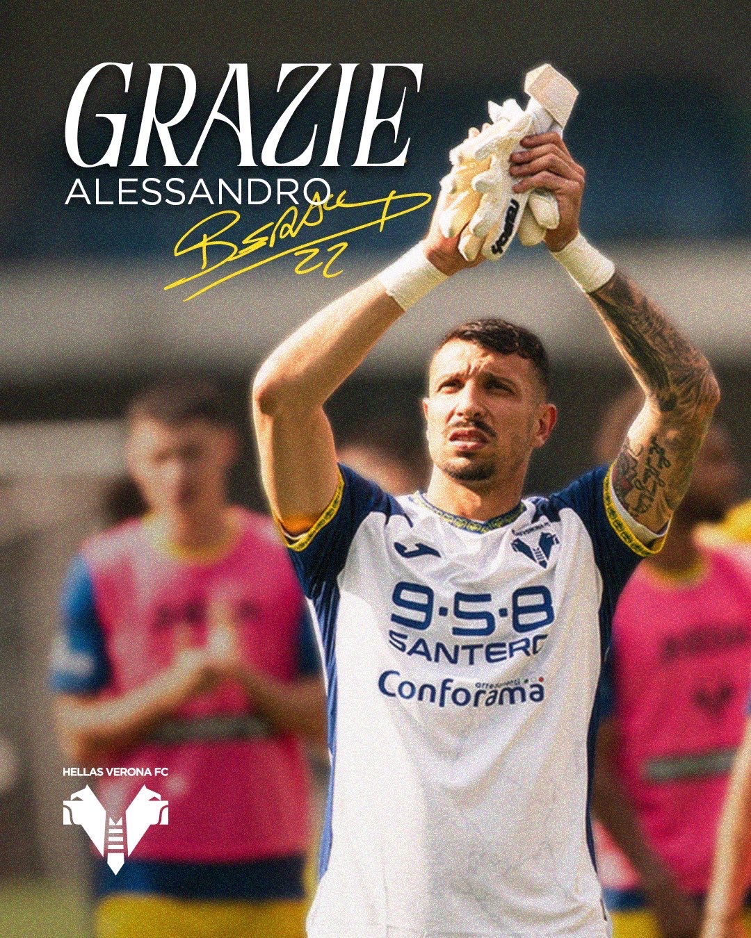 L’Hellas Verona ringrazia e saluta Alessandro Berardi