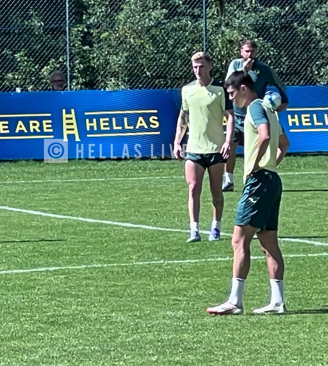 Folgaria 2025, Hellas Verona: allenamento per Valentini