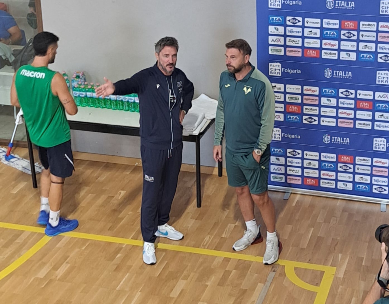 Folgaria, l’Hellas Verona di Zanetti in visita all’Italia di Pozzecco