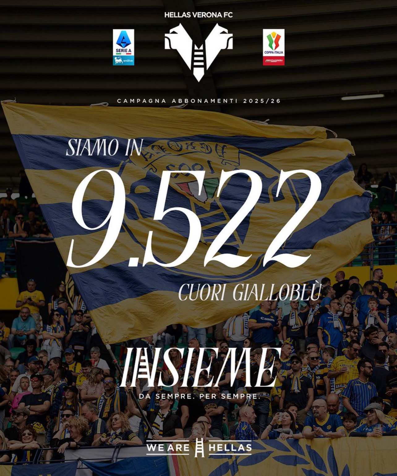 Campagna abbonamenti 2025/26, prima fase chiusa a 9.522