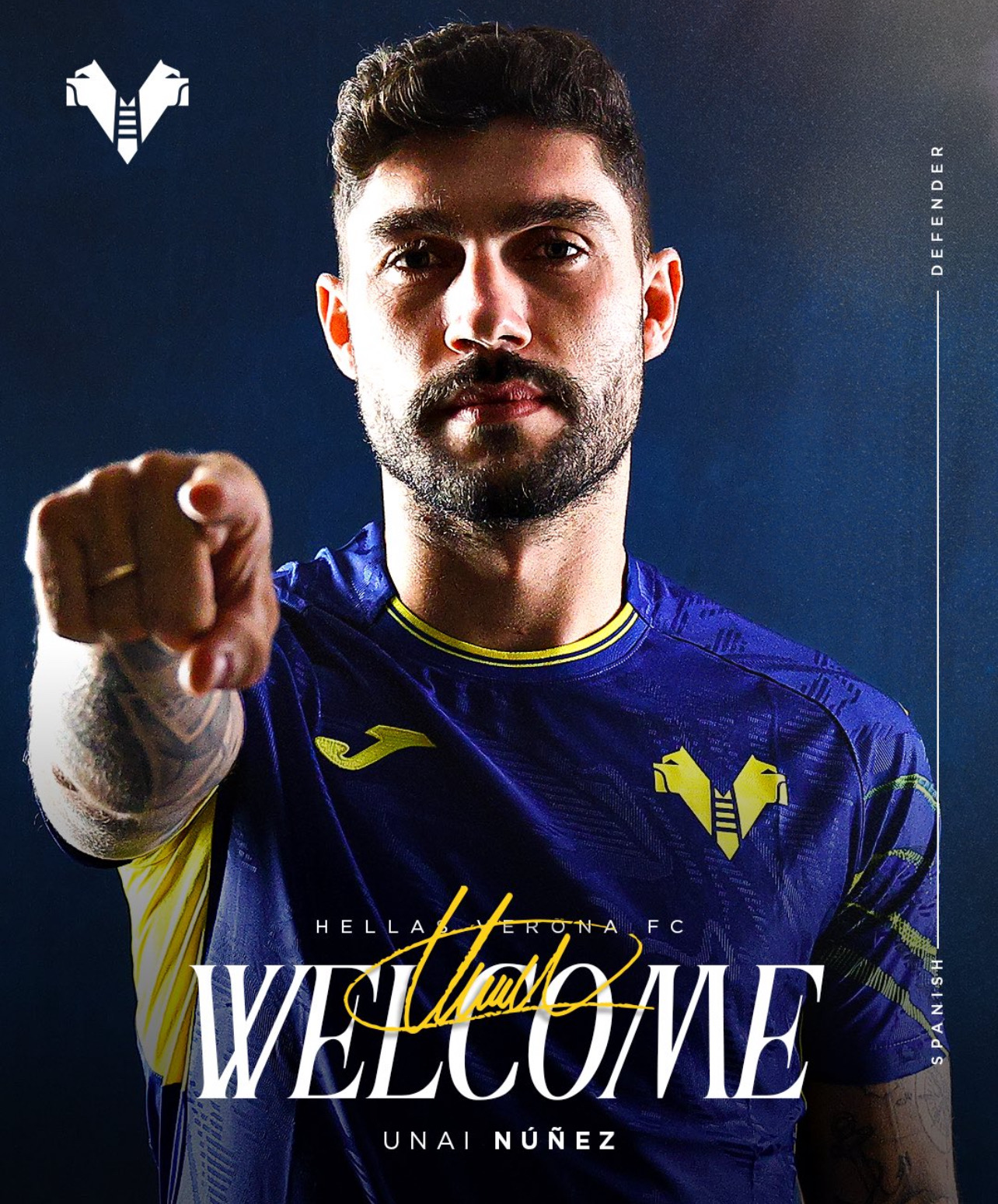UFFICIALE. Hellas Verona, Nunez in prestito con diritto di riscatto