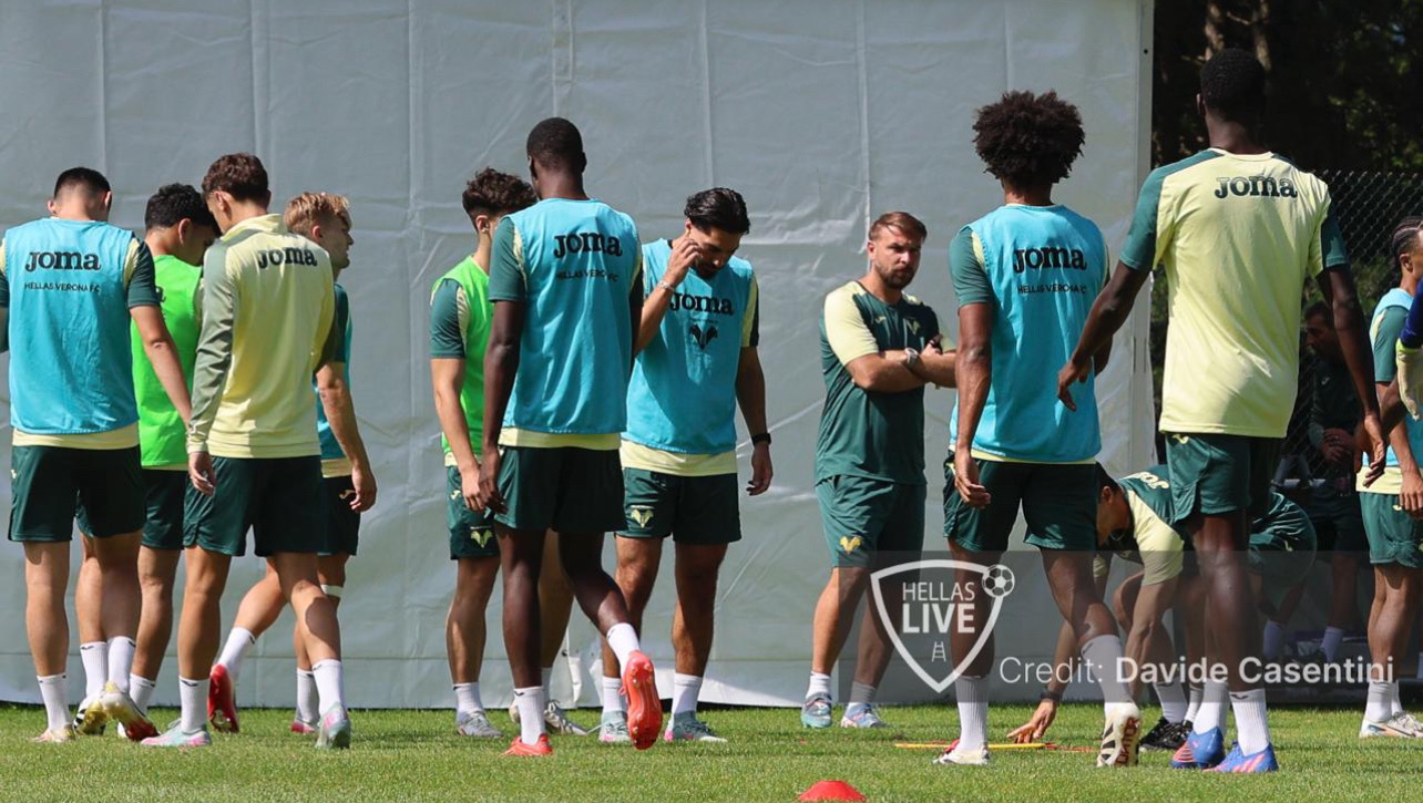 Hellas Verona, allenamento per i gialloblù