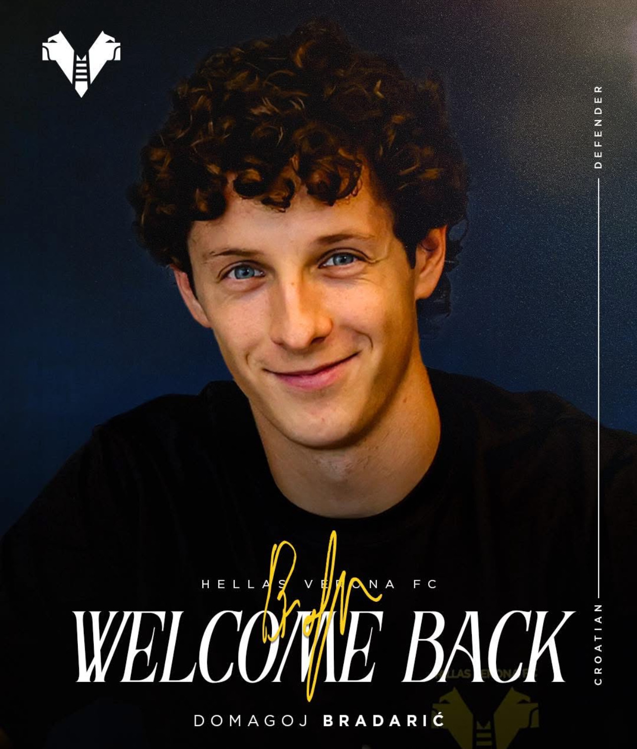 UFFICIALE. Bradaric a titolo definitivo all’Hellas Verona. Contratto sino al 30 giugno 2028