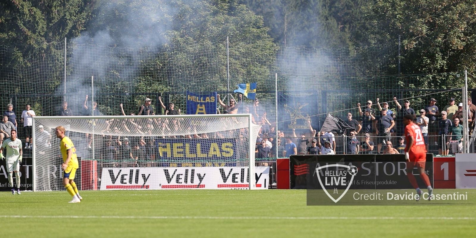 Amichevole, fine primo tempo FC St. Pauli-Hellas Verona 1-0