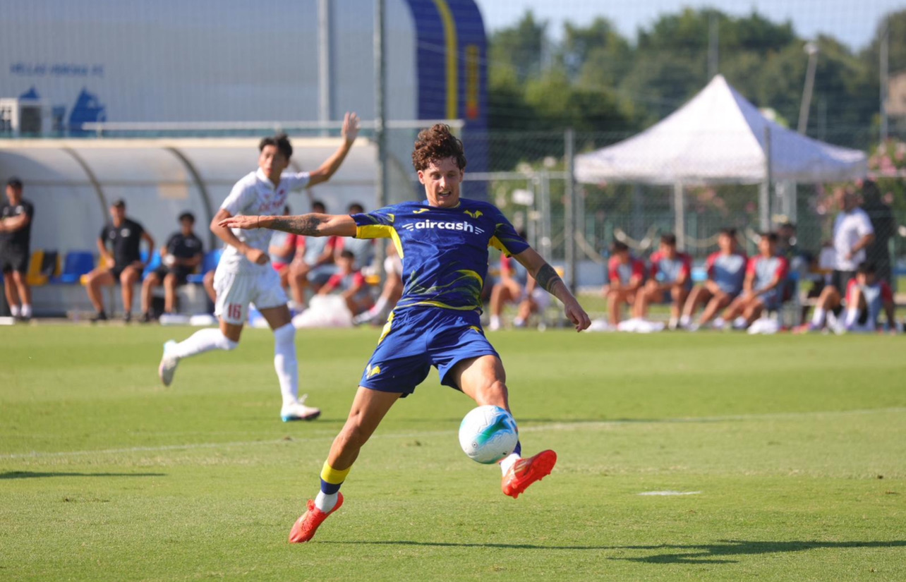 Amichevole, fine primo tempo Hellas Verona-JUFA 0-0