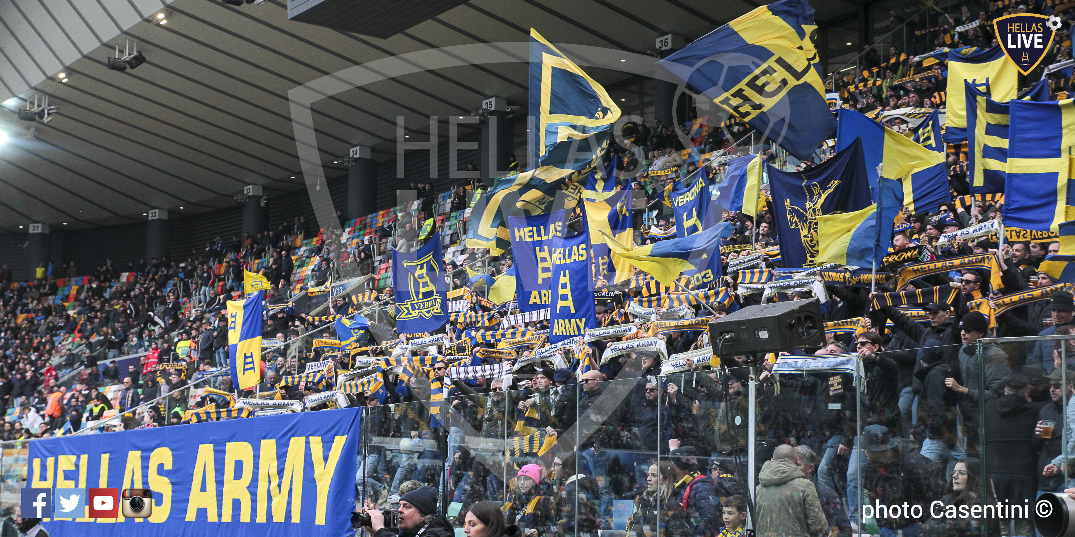 Udinese-Hellas Verona, esaurito il Settore Ospiti