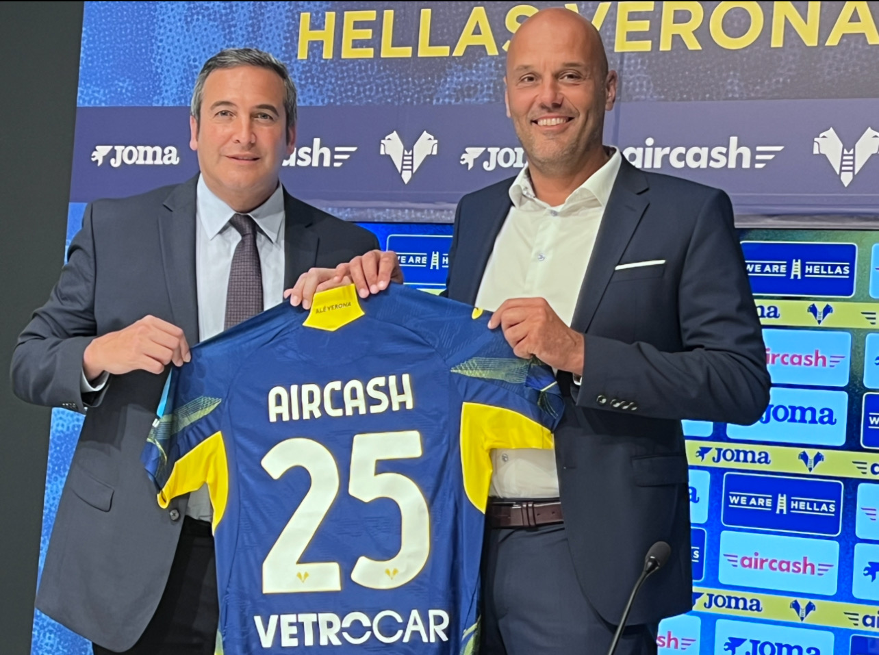 CEO Aircash, Ćosić: “La sponsorizzazione con l’Hellas Verona rappresenta una grande svolta per la nostra azienda"