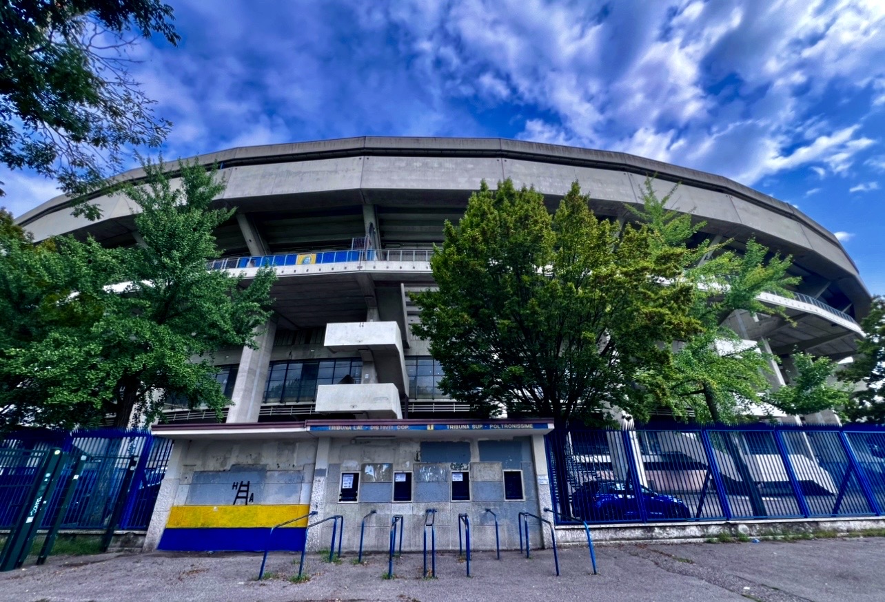 Hellas Verona, allenamento questa mattina al Bentegodi