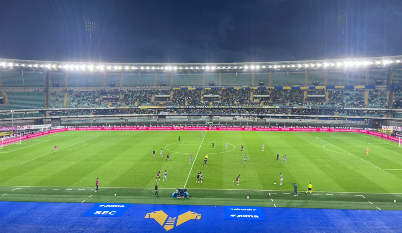 Coppa Italia. Fine primo tempo, Hellas Verona-Venezia 0-0