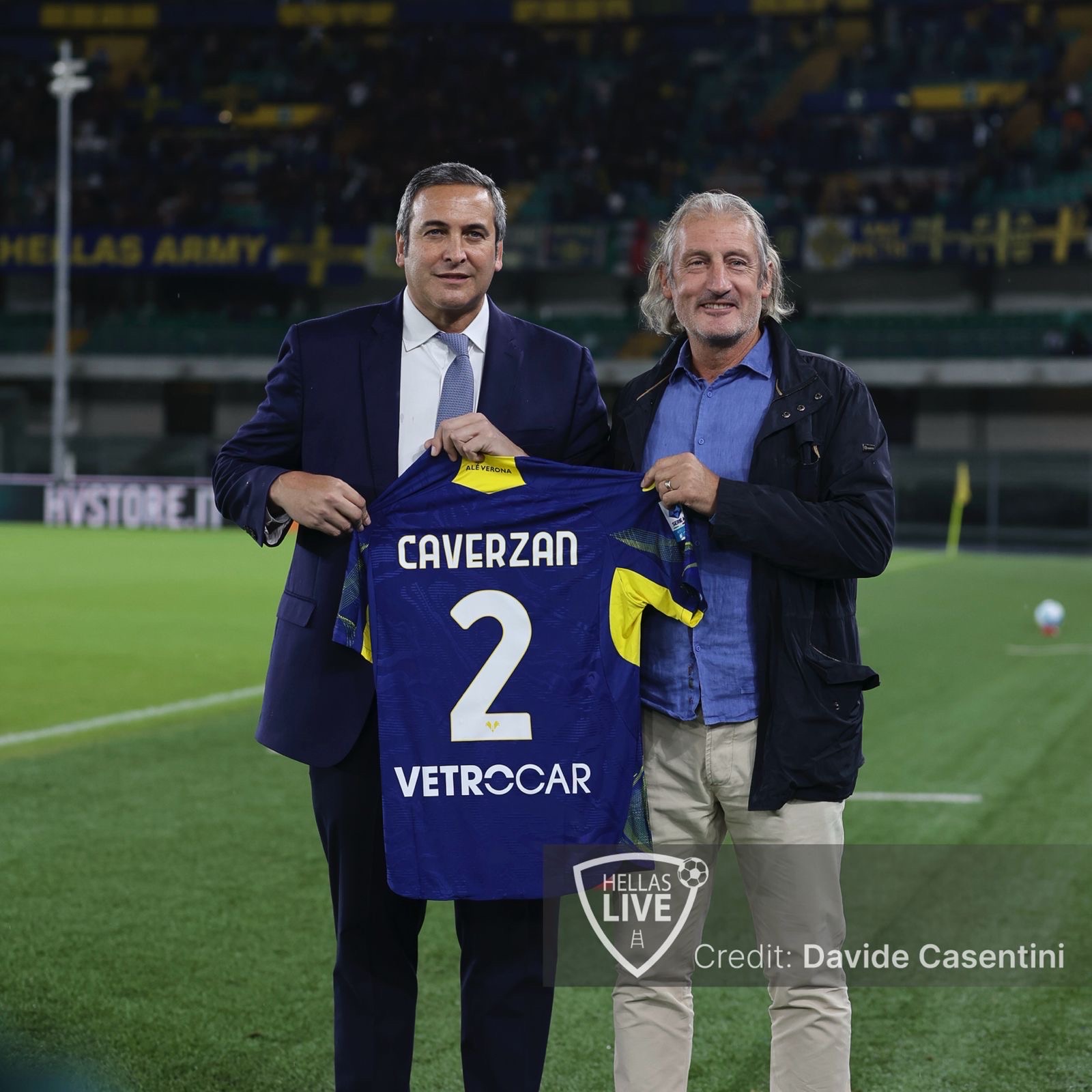 Hellas Verona, il tributo a Diego Caverzan