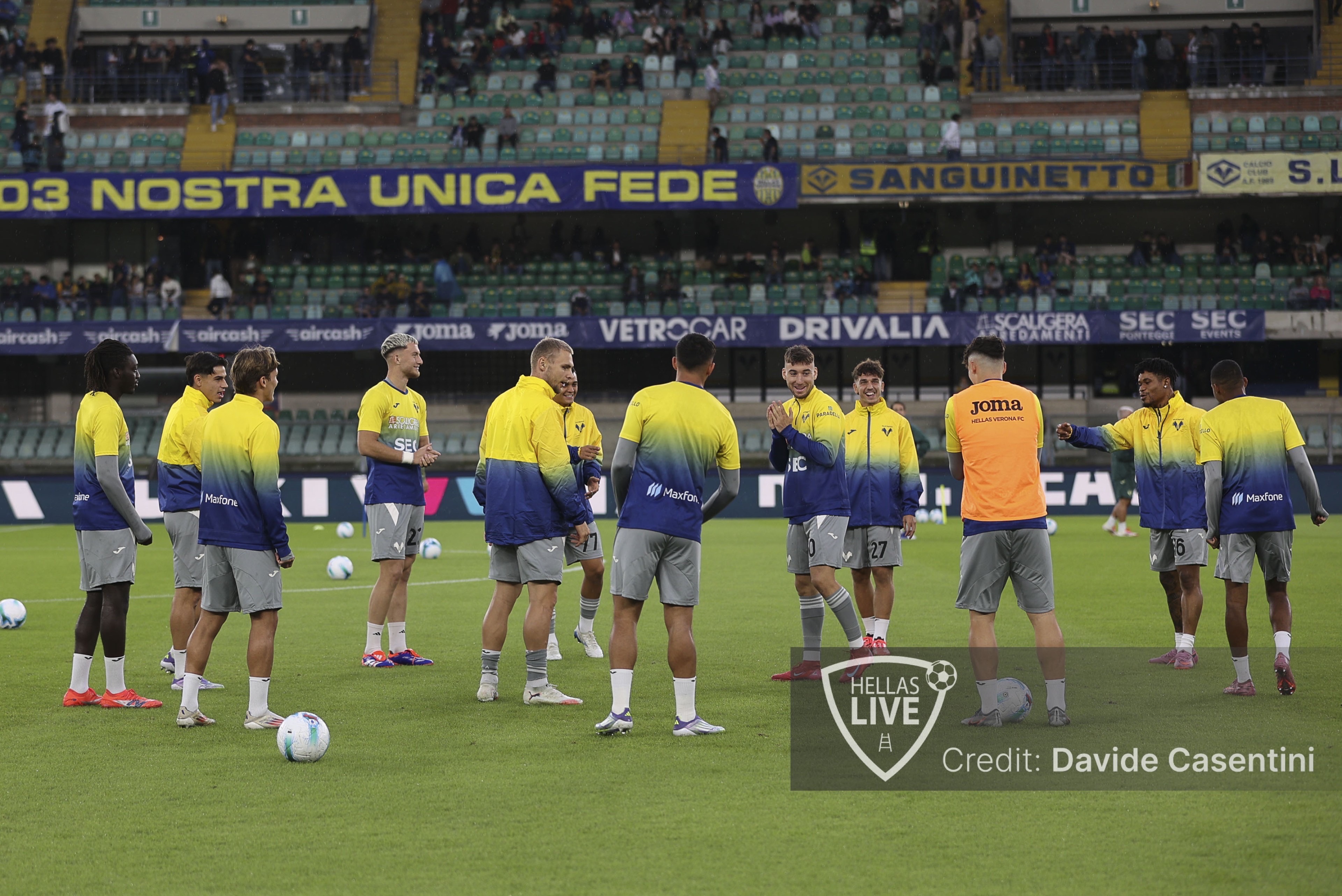 Hellas Verona, allenamento questa mattina. Ore 15 conferenza Zanetti