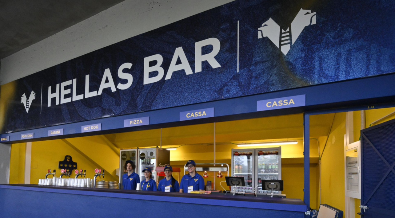 Hellas Verona e Compass Group Italia per il servizio Food & Beverage allo stadio Bentegodi