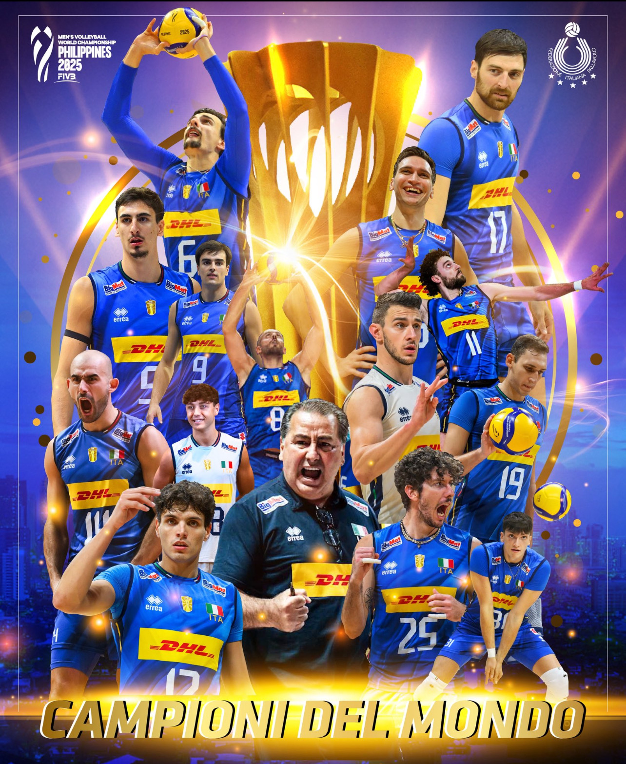 L’Italvolley Campione del Mondo. I complimenti dell’Hellas Verona
