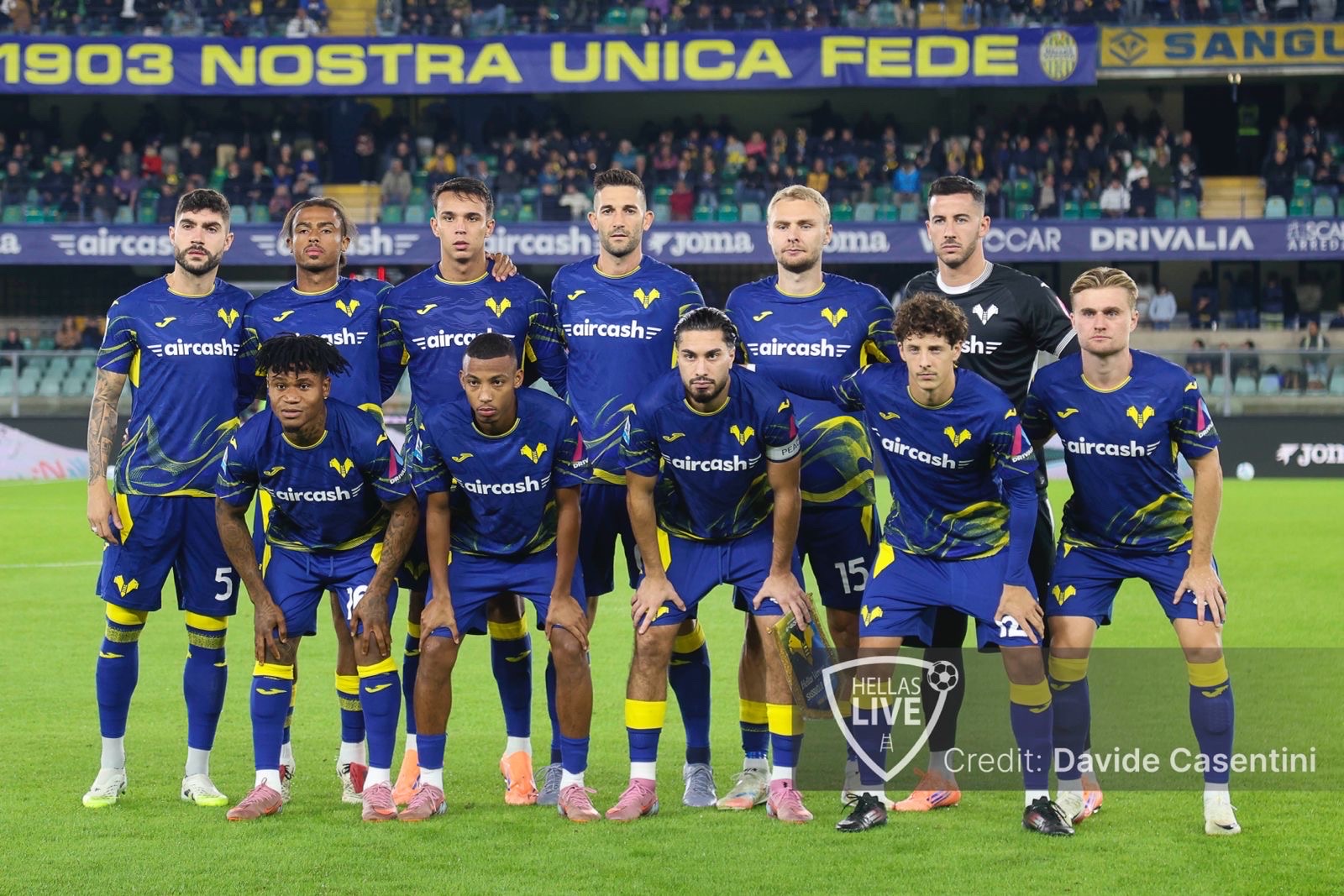 Fine primo tempo, Hellas Verona-Sassuolo 0-0