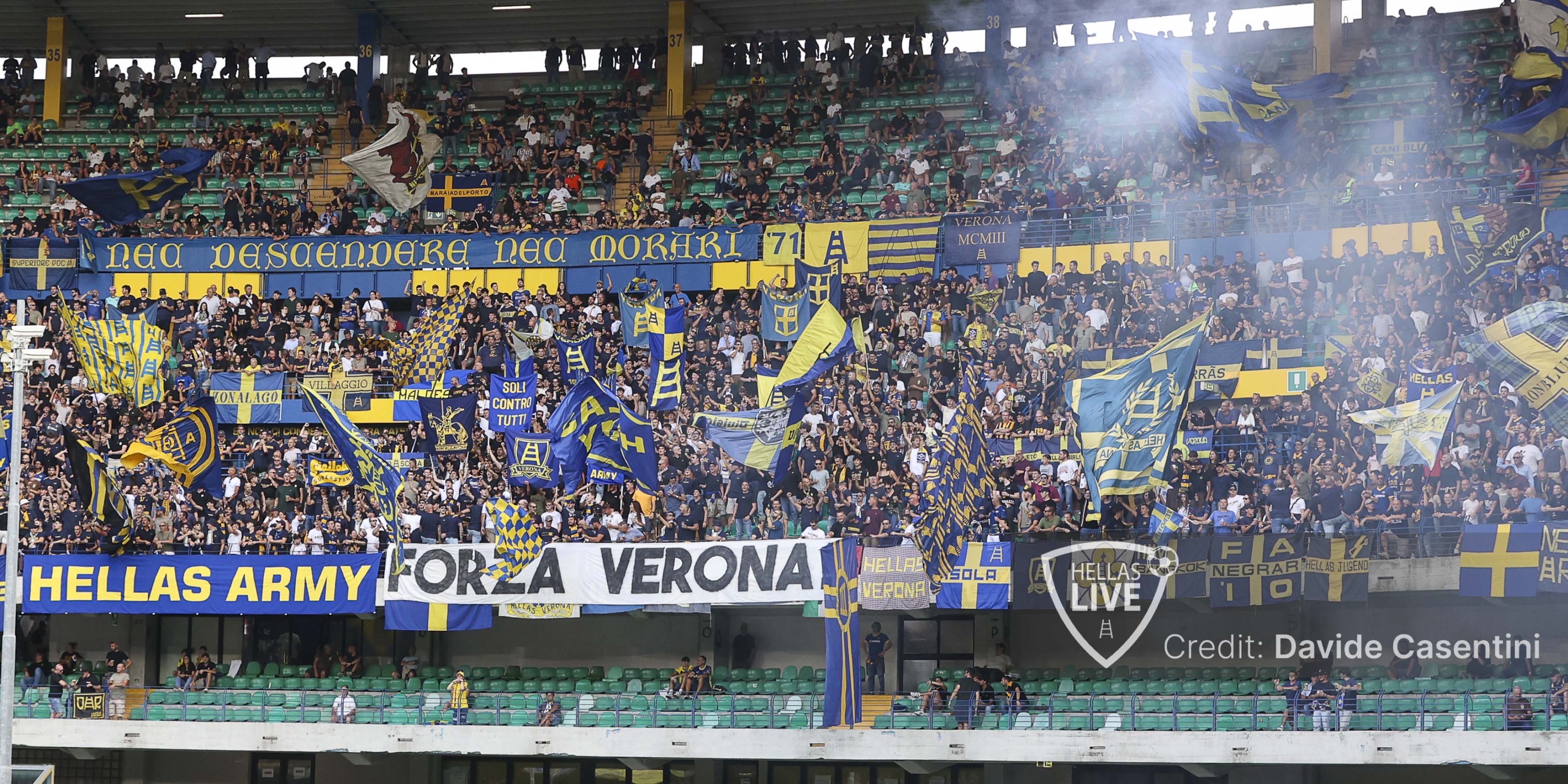 Pisa-Hellas Verona, info utili per i tifosi gialloblù domani in trasferta