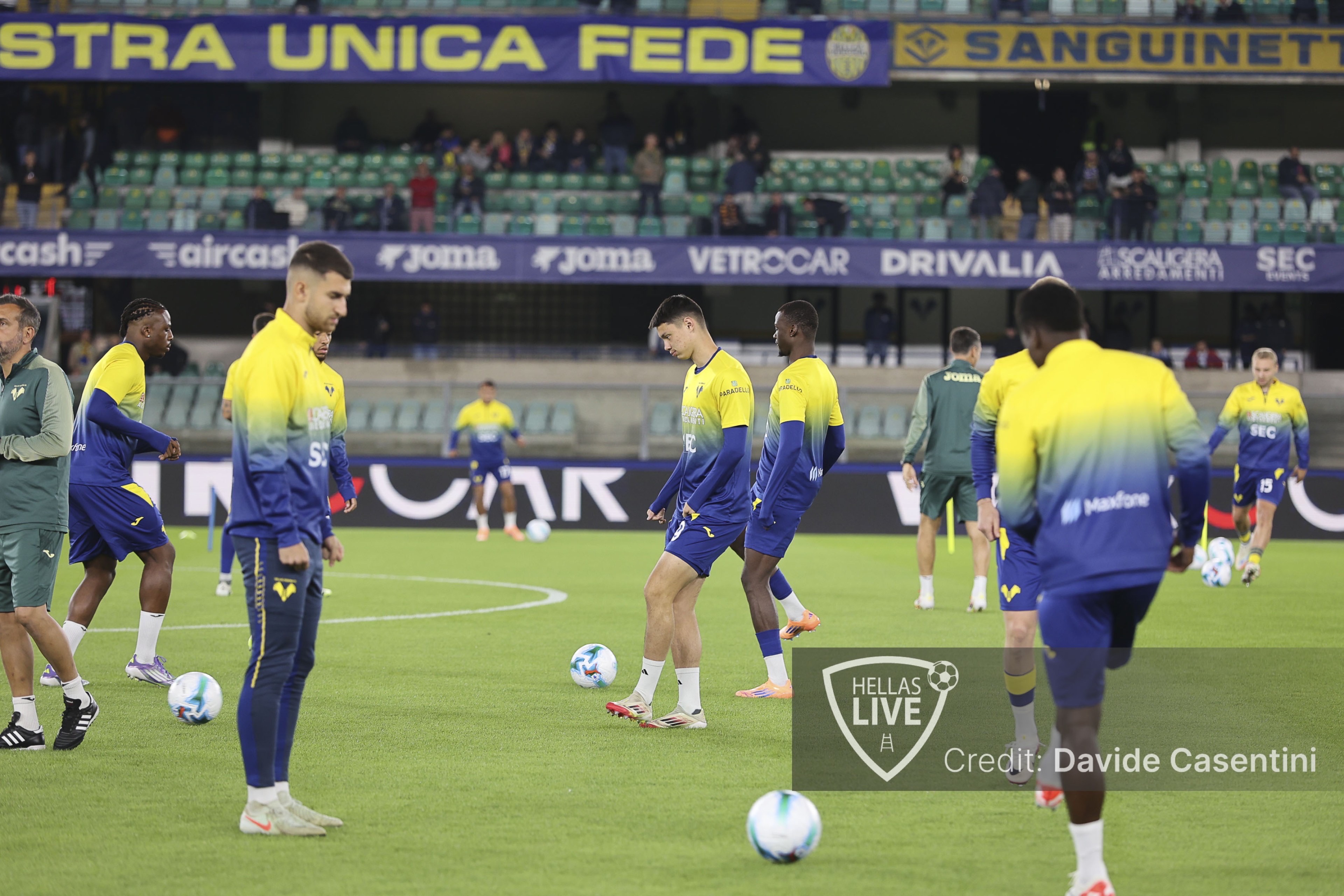 Hellas Verona, allenamento questa mattina