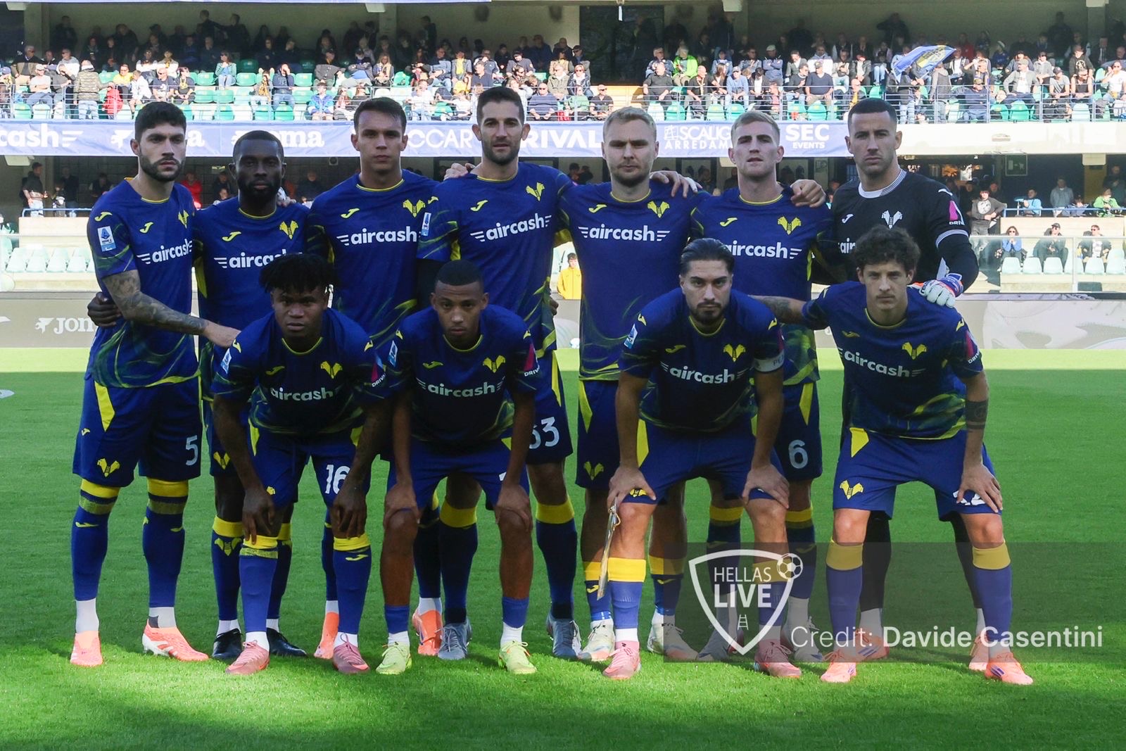 Fine primo tempo, Hellas Verona-Cagliari 1-0