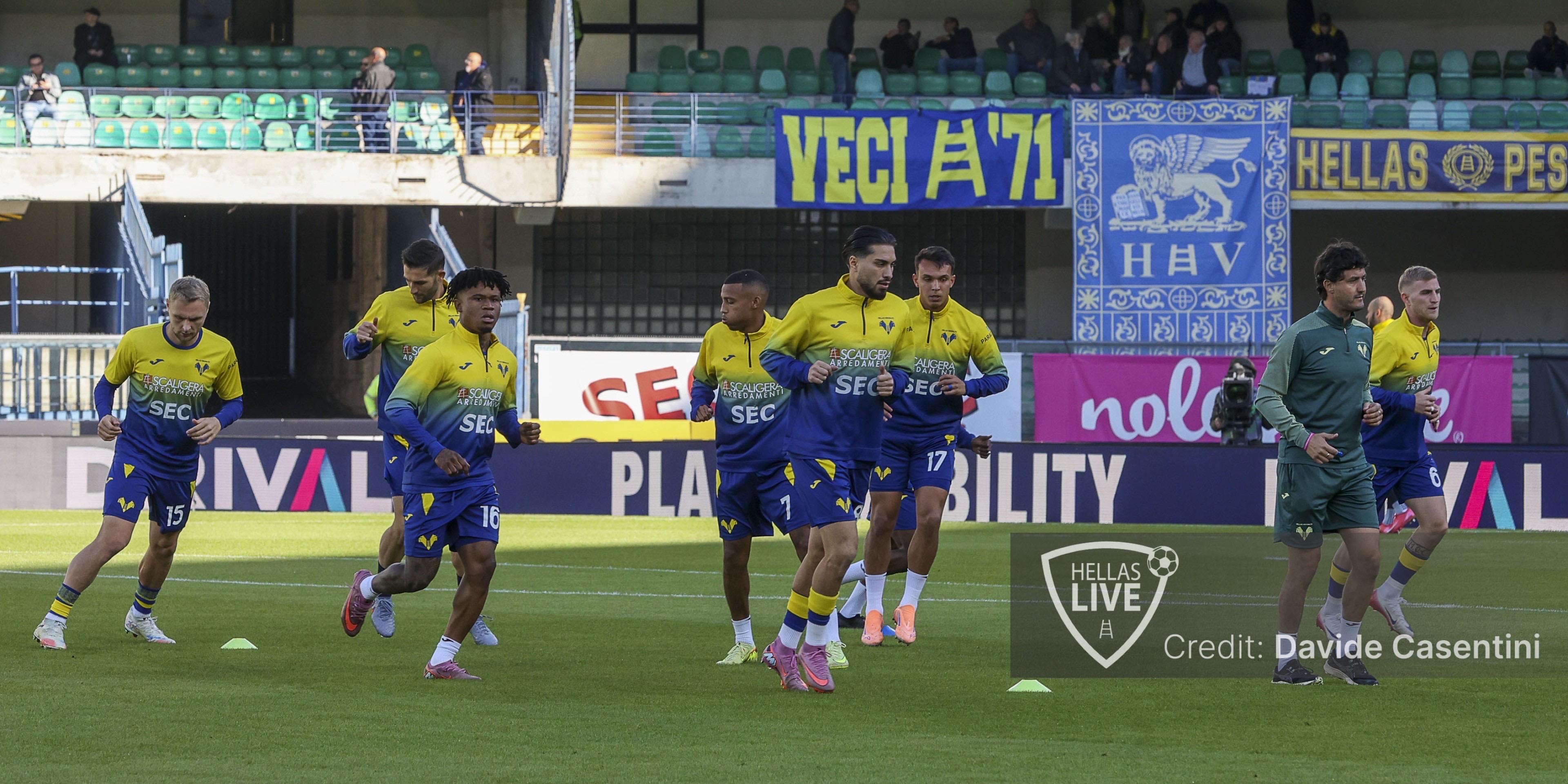 Hellas Verona, rifinitura questa mattina poi la partenza per Como