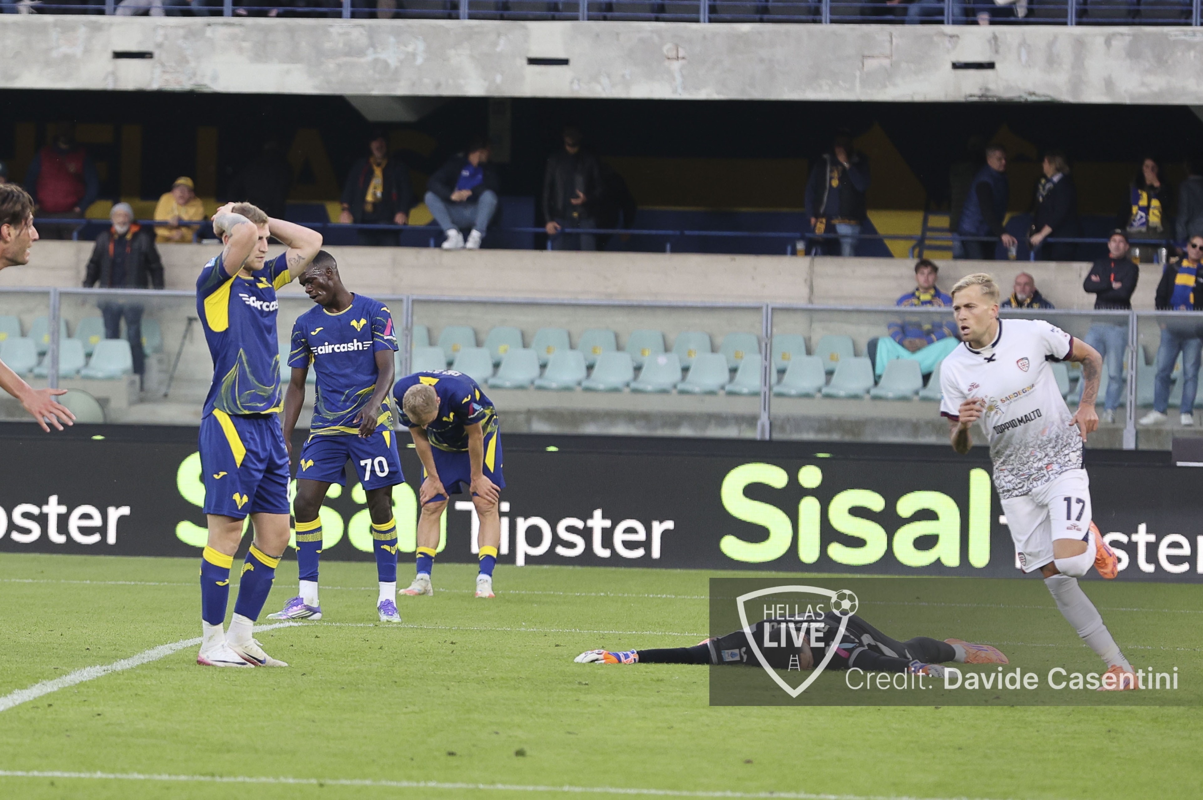 Hellas Verona, 5 reti subite negli ultimi 180’