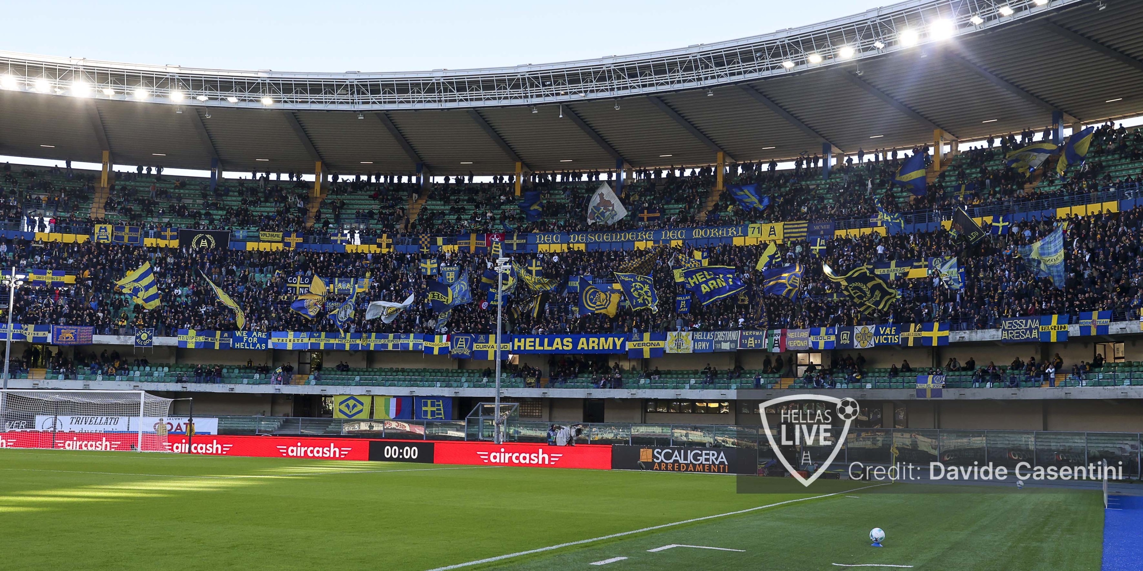 Hellas Verona-Inter, attesi più di 27.000 spettatori. Settore Ospiti esaurito