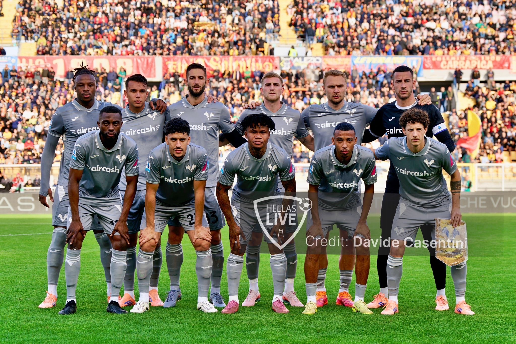 Fine primo tempo, Lecce-Hellas Verona 0-0