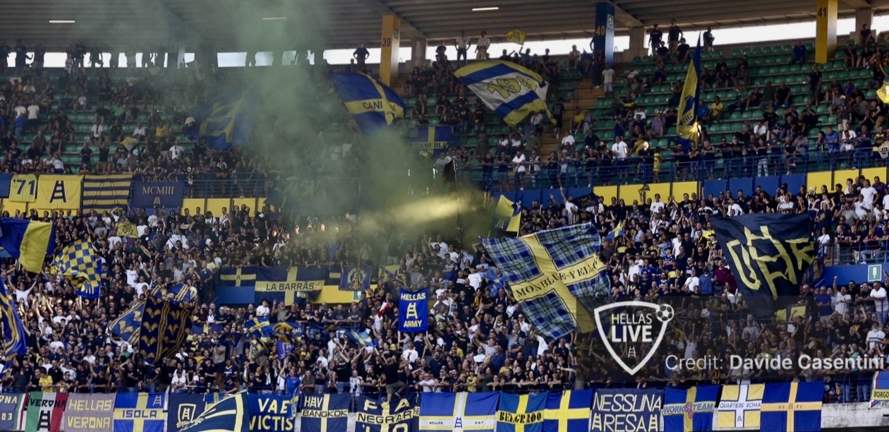 Double Header verso quota 26.000. Hellas Verona-Parma, Settore Ospiti: 1240