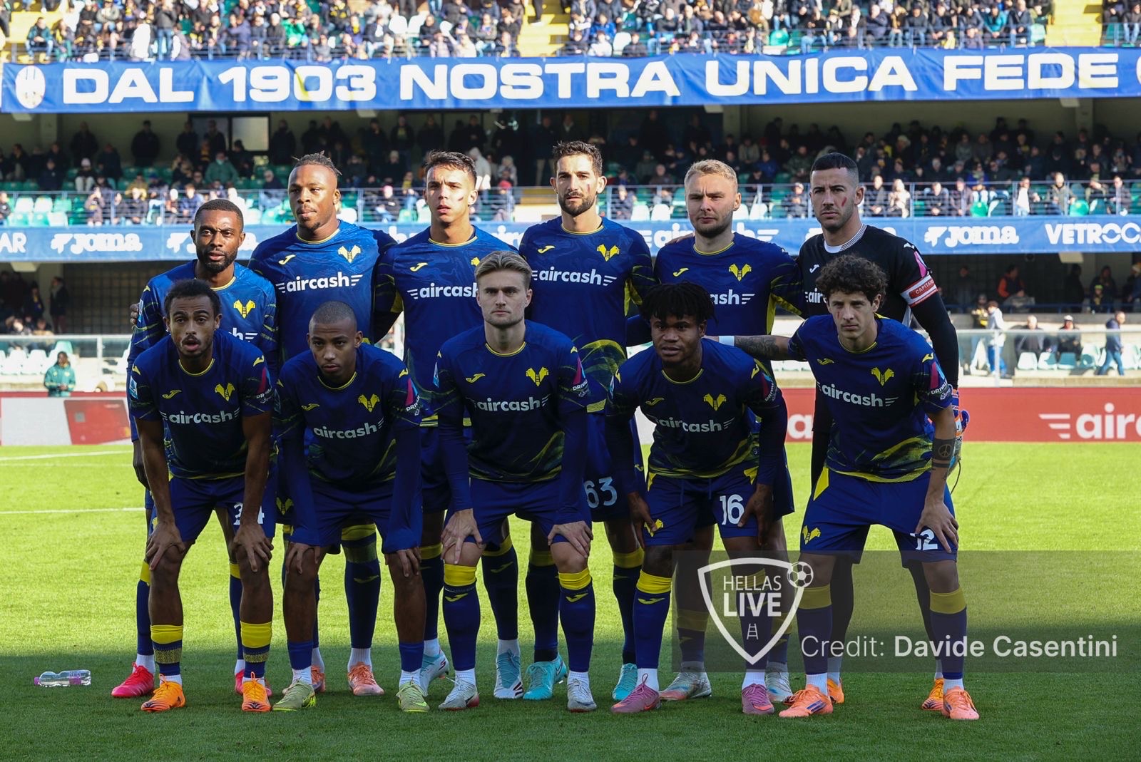 Fine primo tempo, Hellas Verona-Parma 0-1