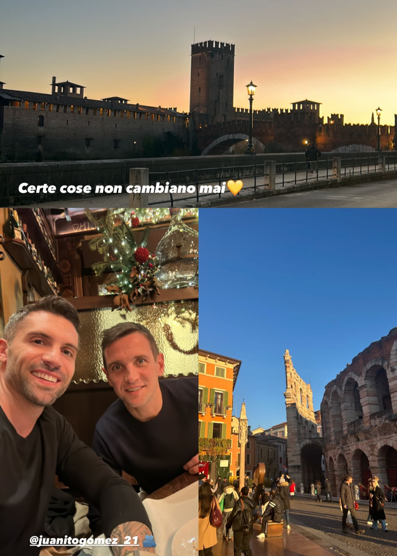 Pranzo a Verona con Gomez per Bessa