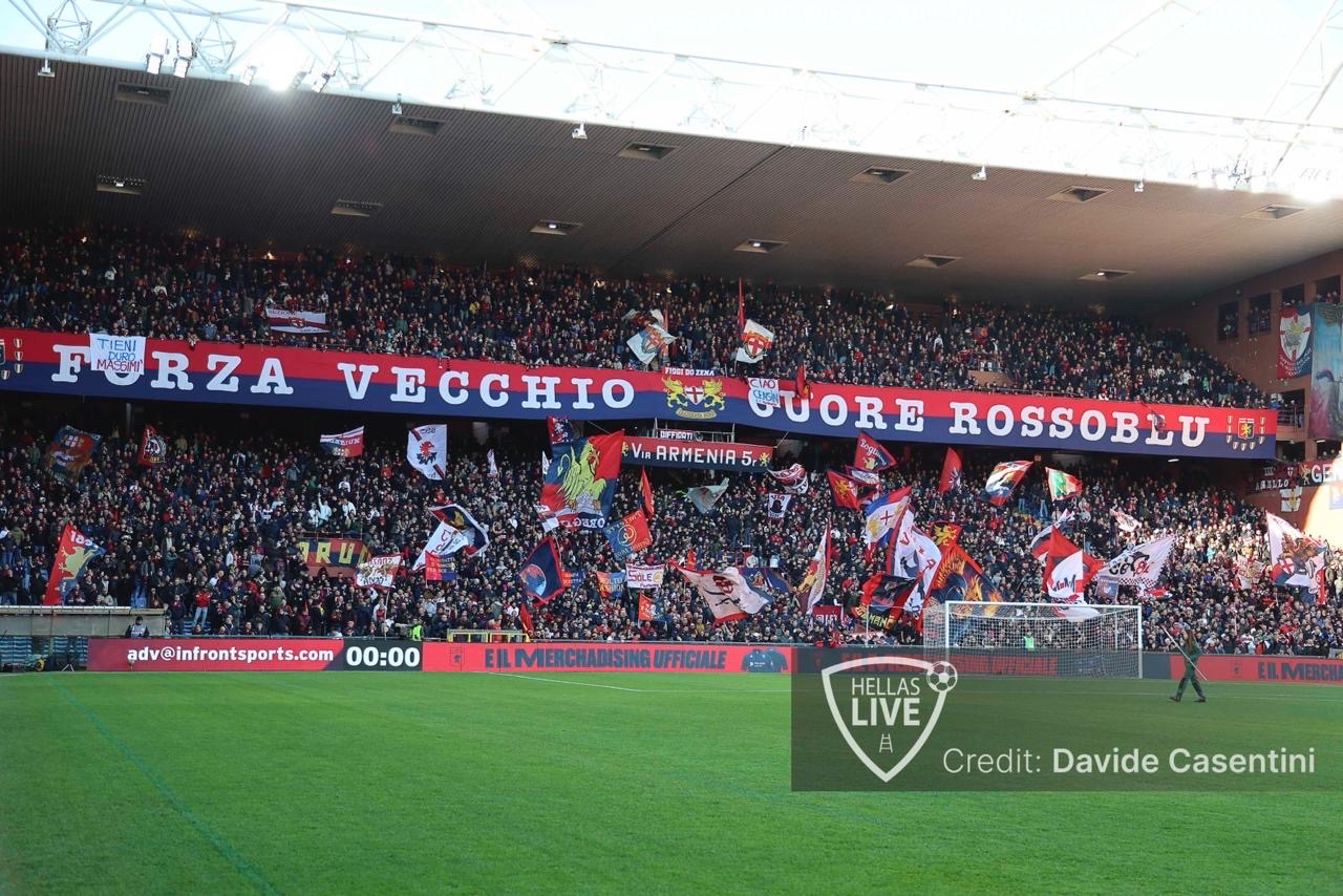 Genoa-Hellas Verona 1-1, al 40’ pareggia Colombo