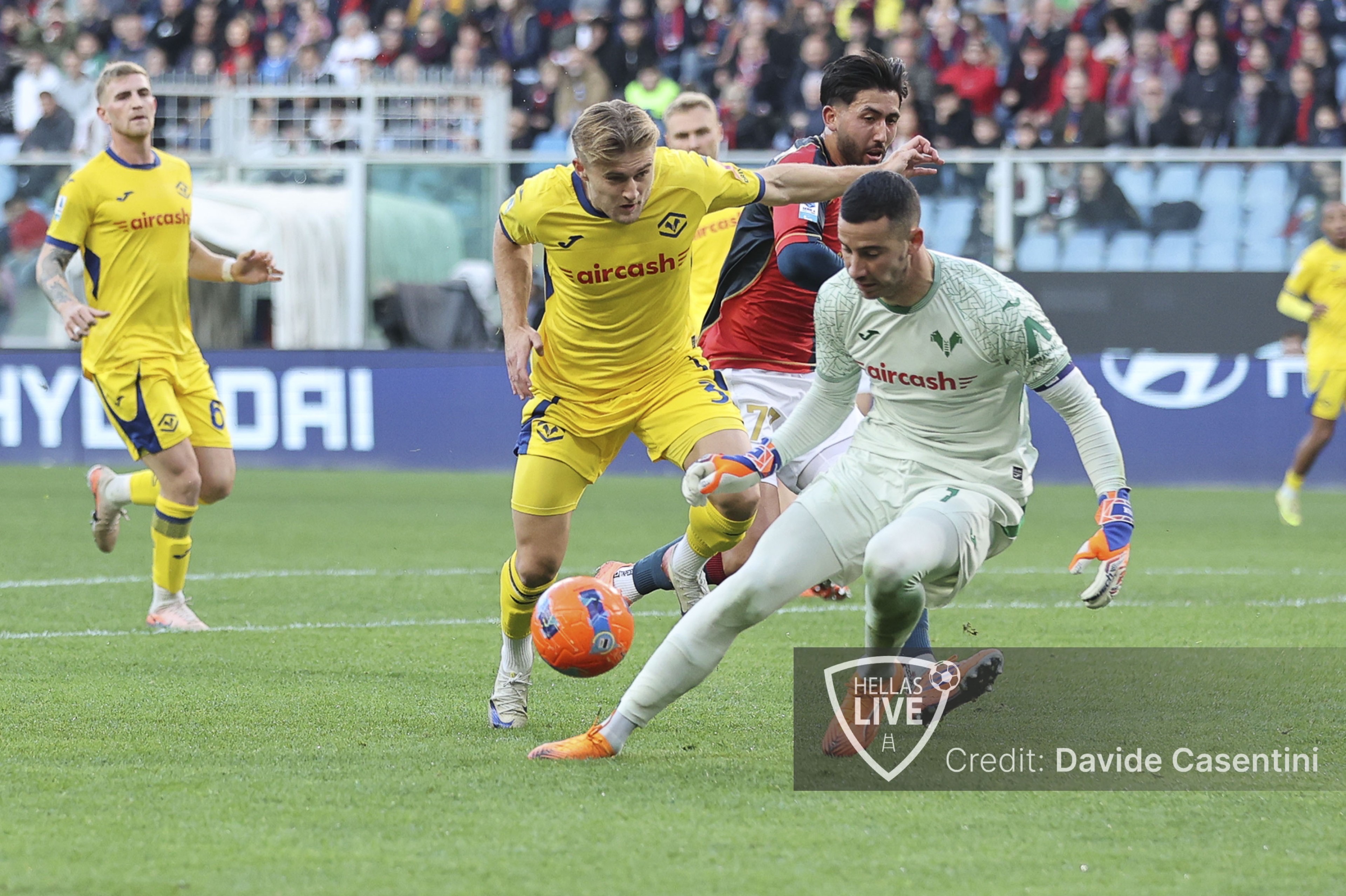 Hellas Verona, Bradaric ko, Frese dal 1’ contro l’Atalanta