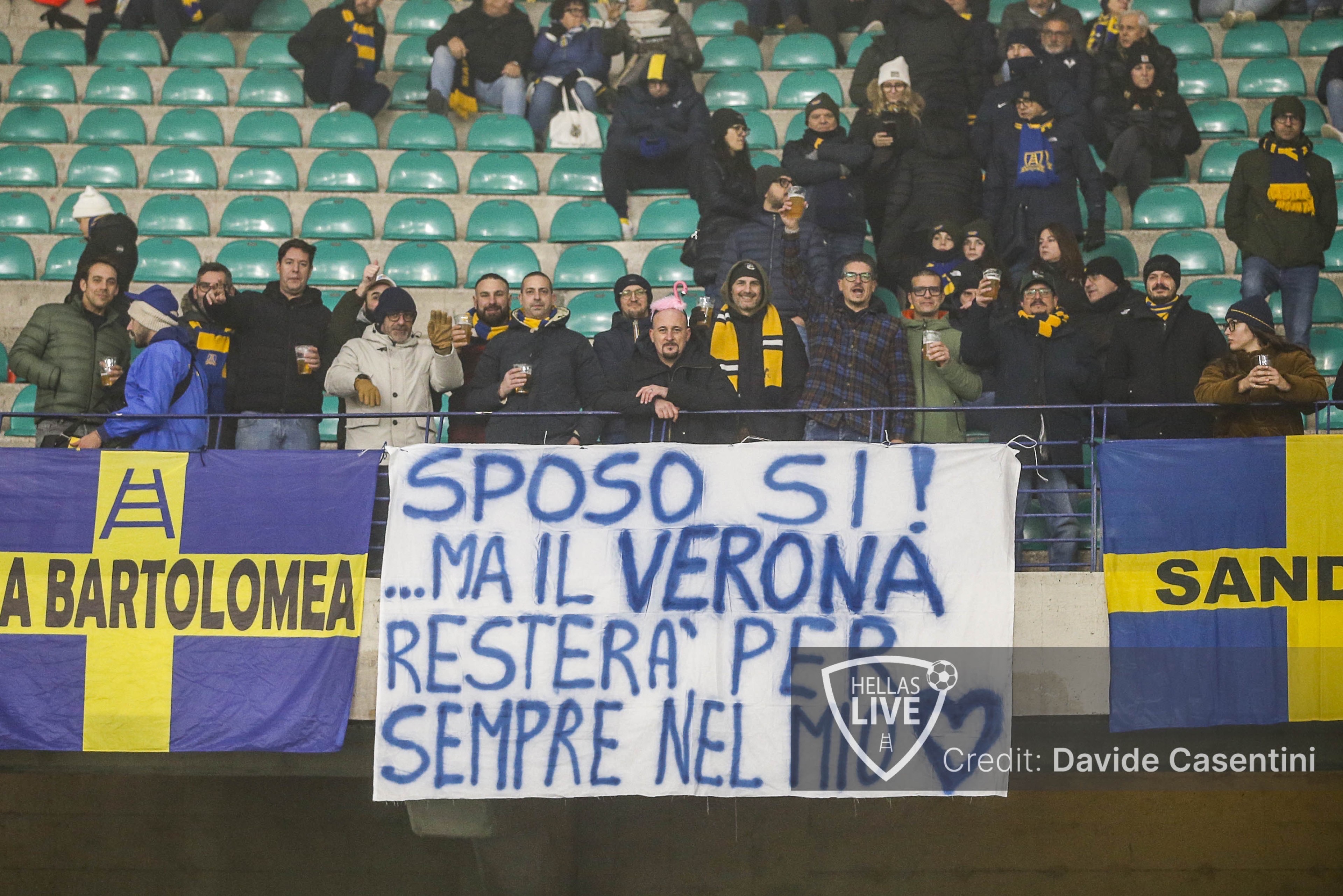 Sposo sì! Ma il Verona resterà per sempre nel mio cuor