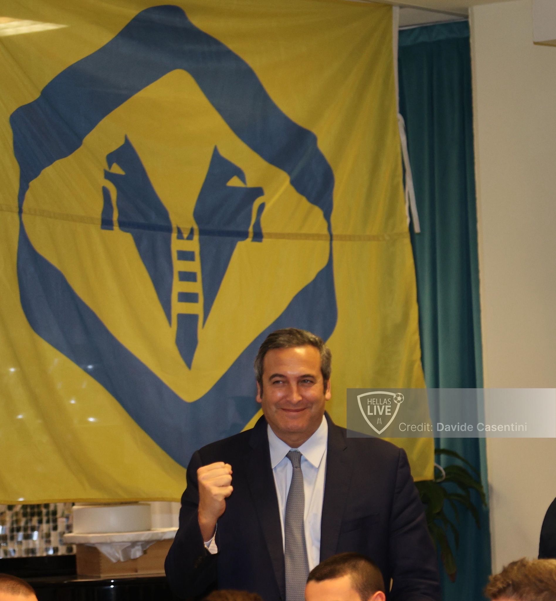 Hellas Verona, Zanzi presente alla cena dei Calcio Club gialloblù