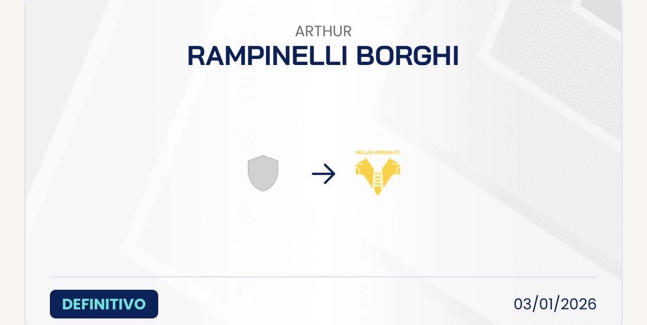 Hellas Verona, depositato il contratto di Borghi