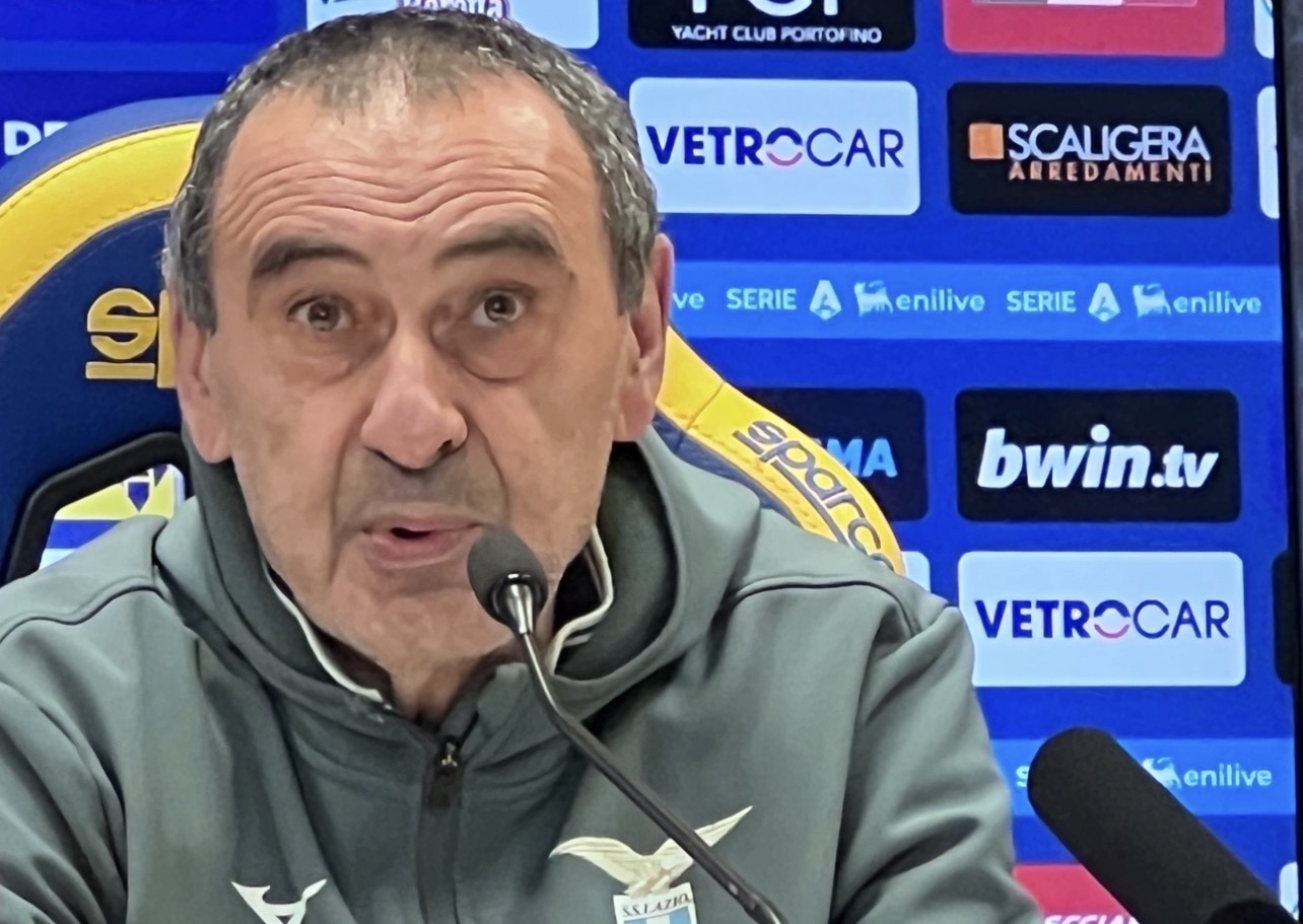 Lazio, Sarri: “Partita fatta e condotta noi”