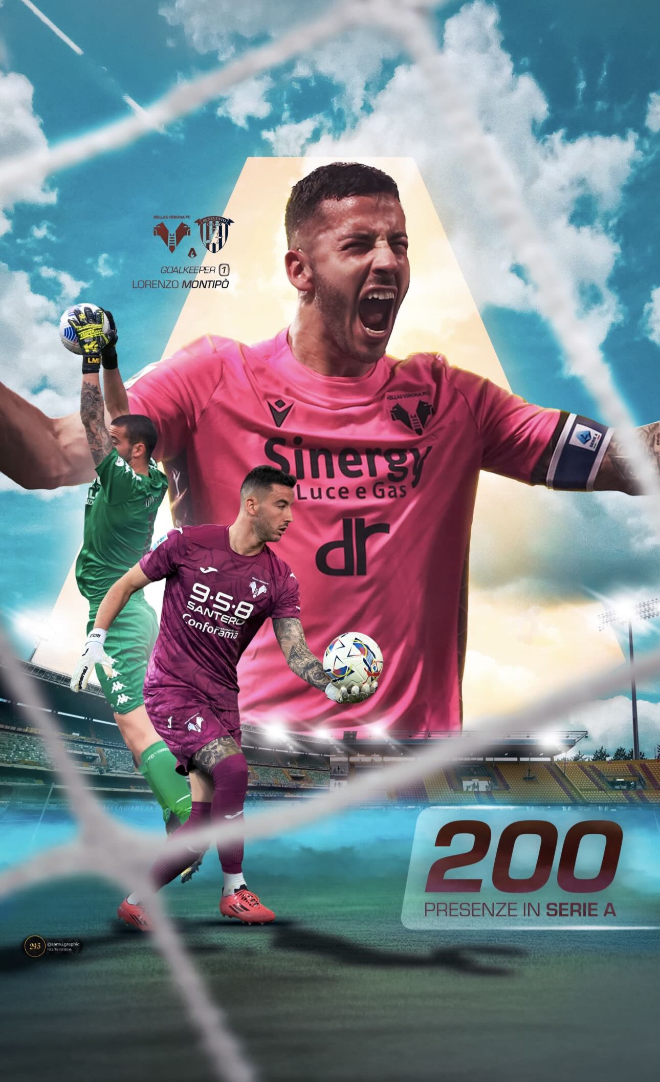 Hellas Verona, 200ª presenza in Serie A per Montipó contro la Lazio