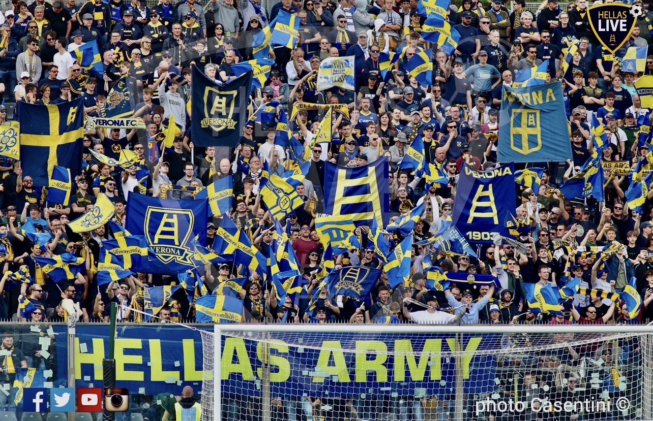 Cremonese-Hellas Verona, domani 1026 tifosi gialloblù allo stadio Zini