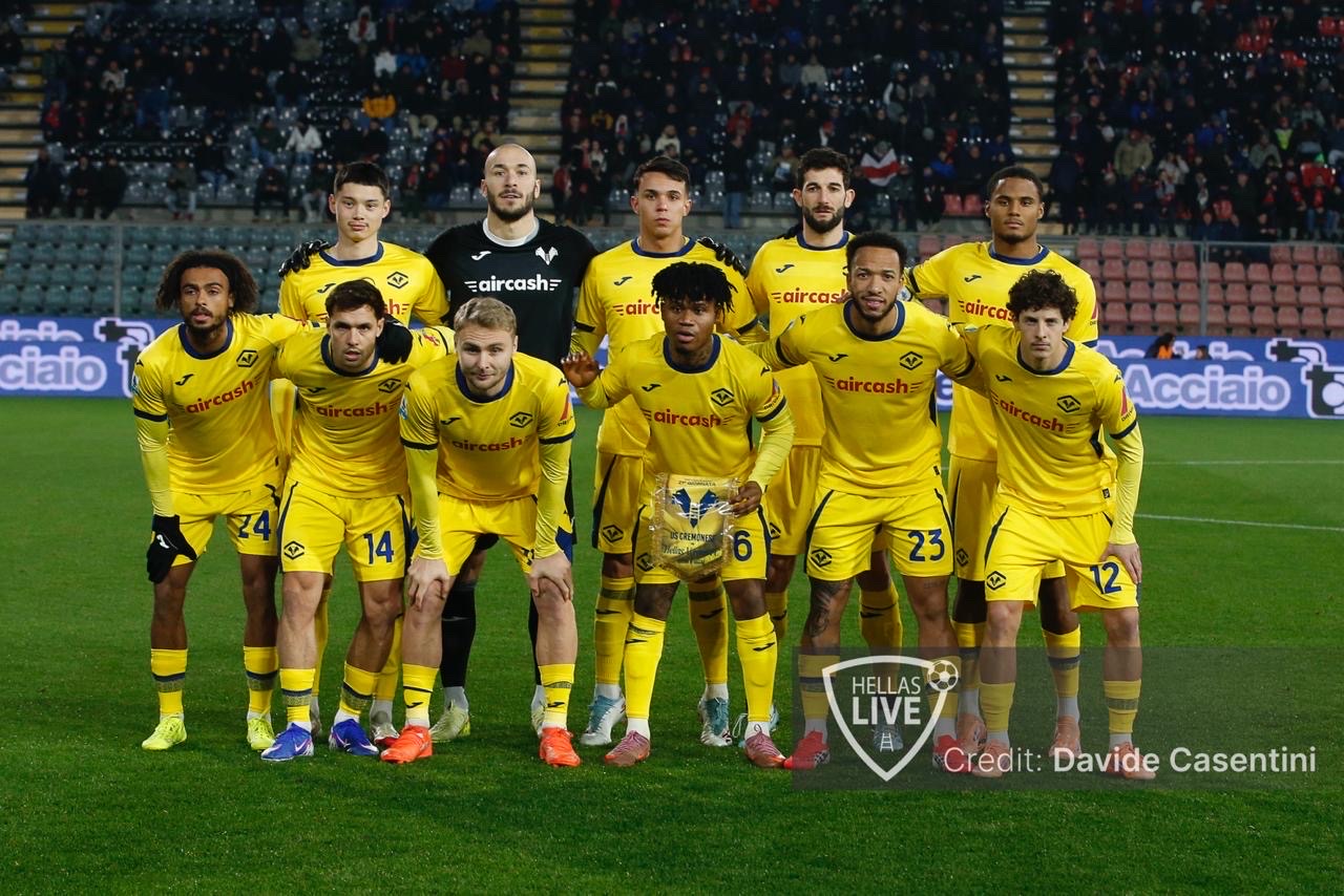 Fine primo tempo, Cremonese-Hellas Verona 0-0