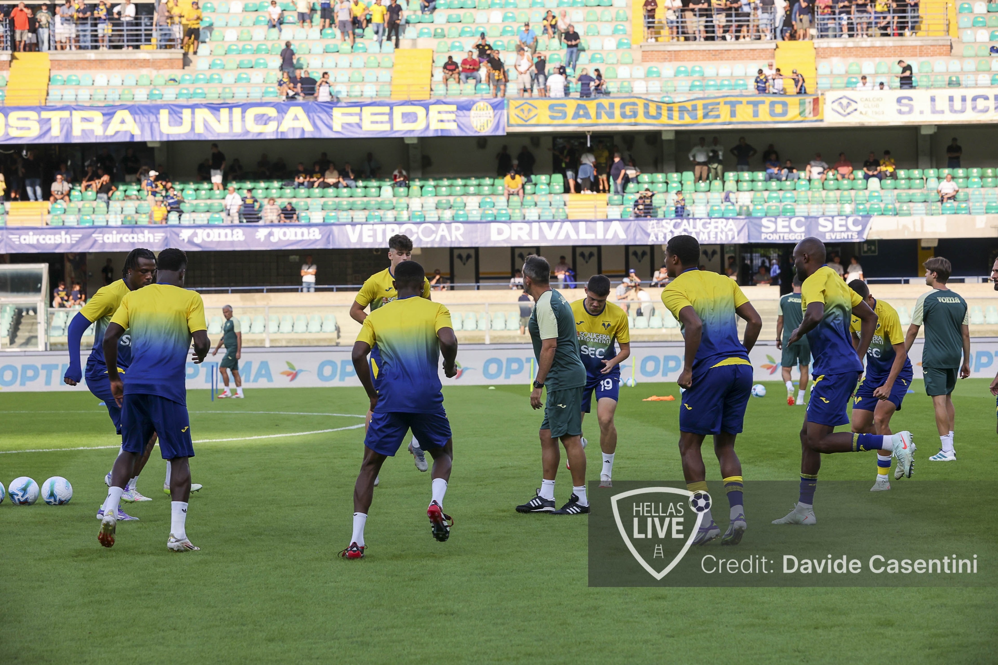 Hellas Verona, allenamento questo pomeriggio