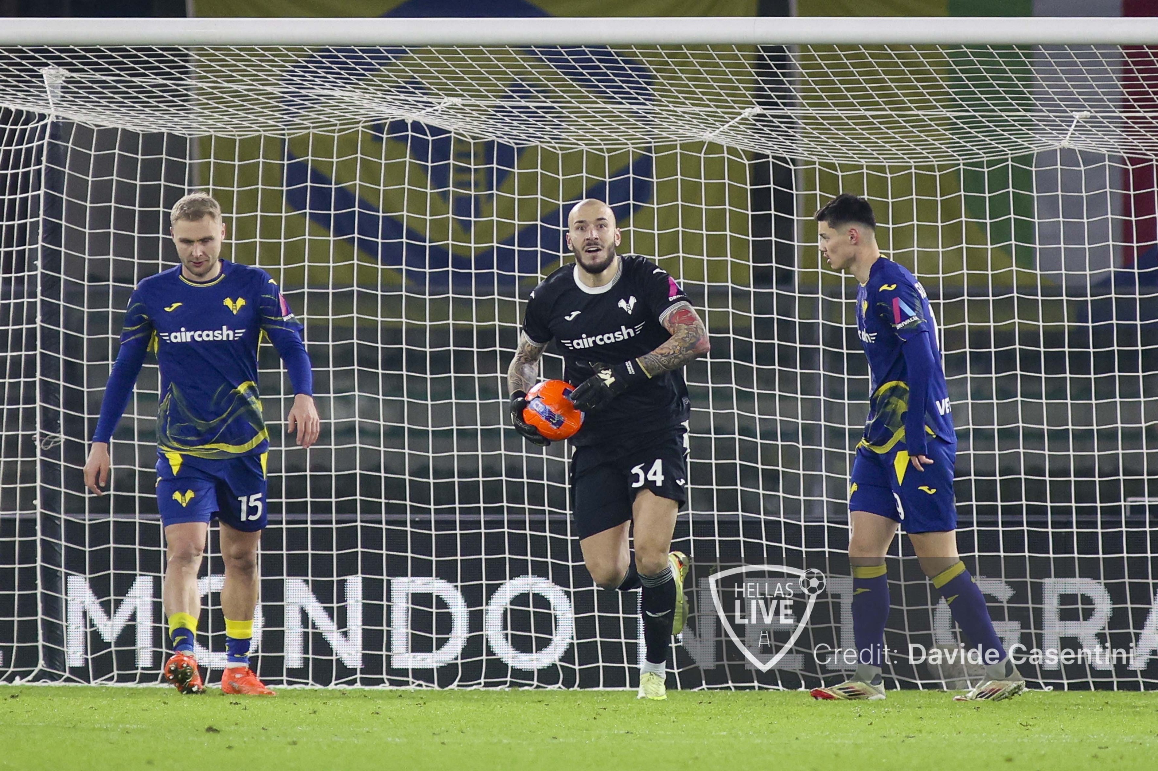 Hellas Verona, a Cagliari conferma per Perilli in porta