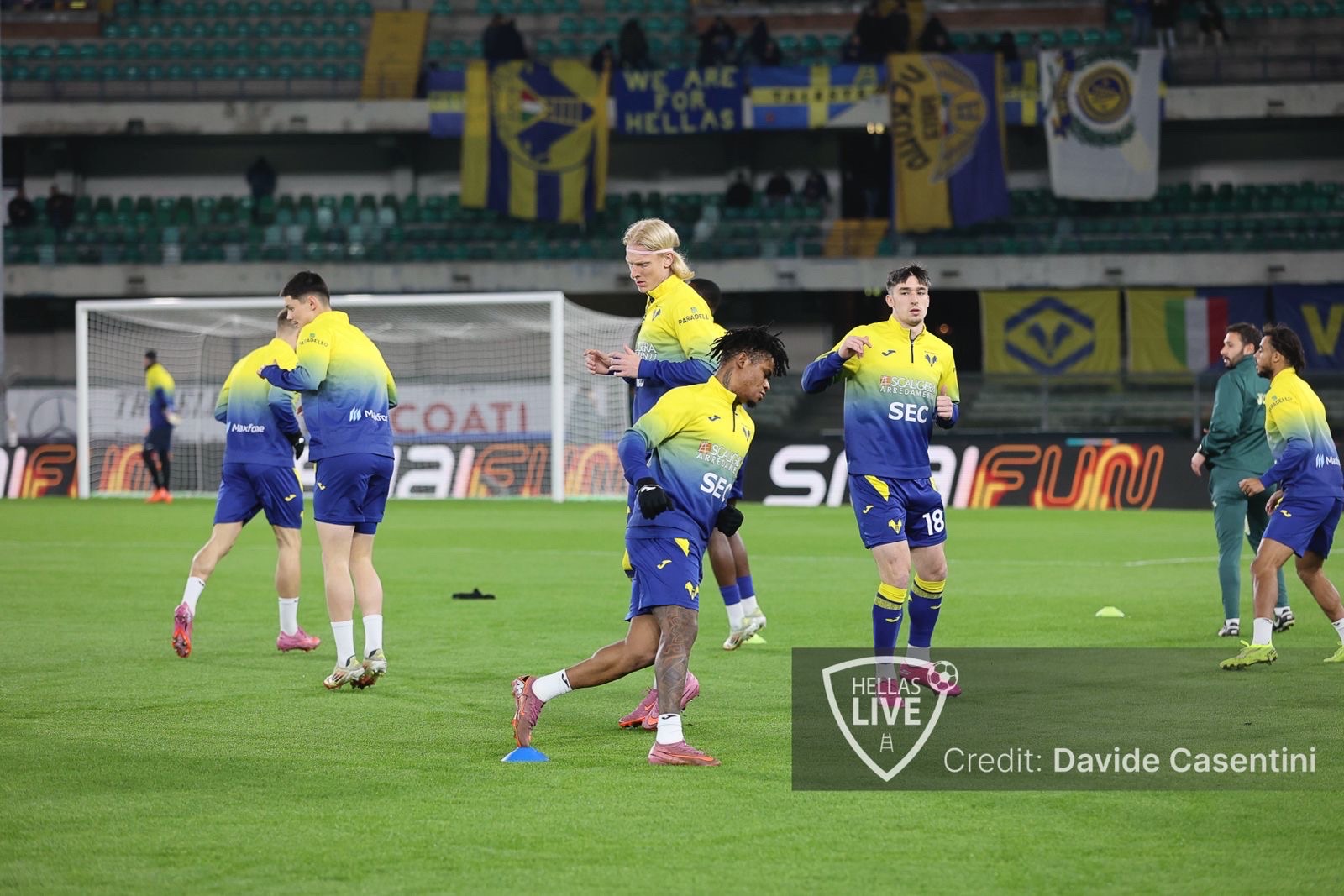 Hellas Verona, allenamento questa mattina