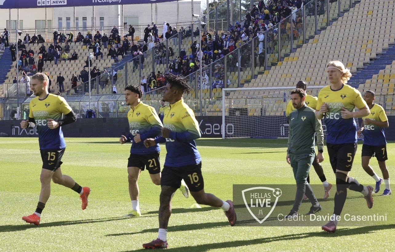 Hellas Verona, allenamento questa mattina