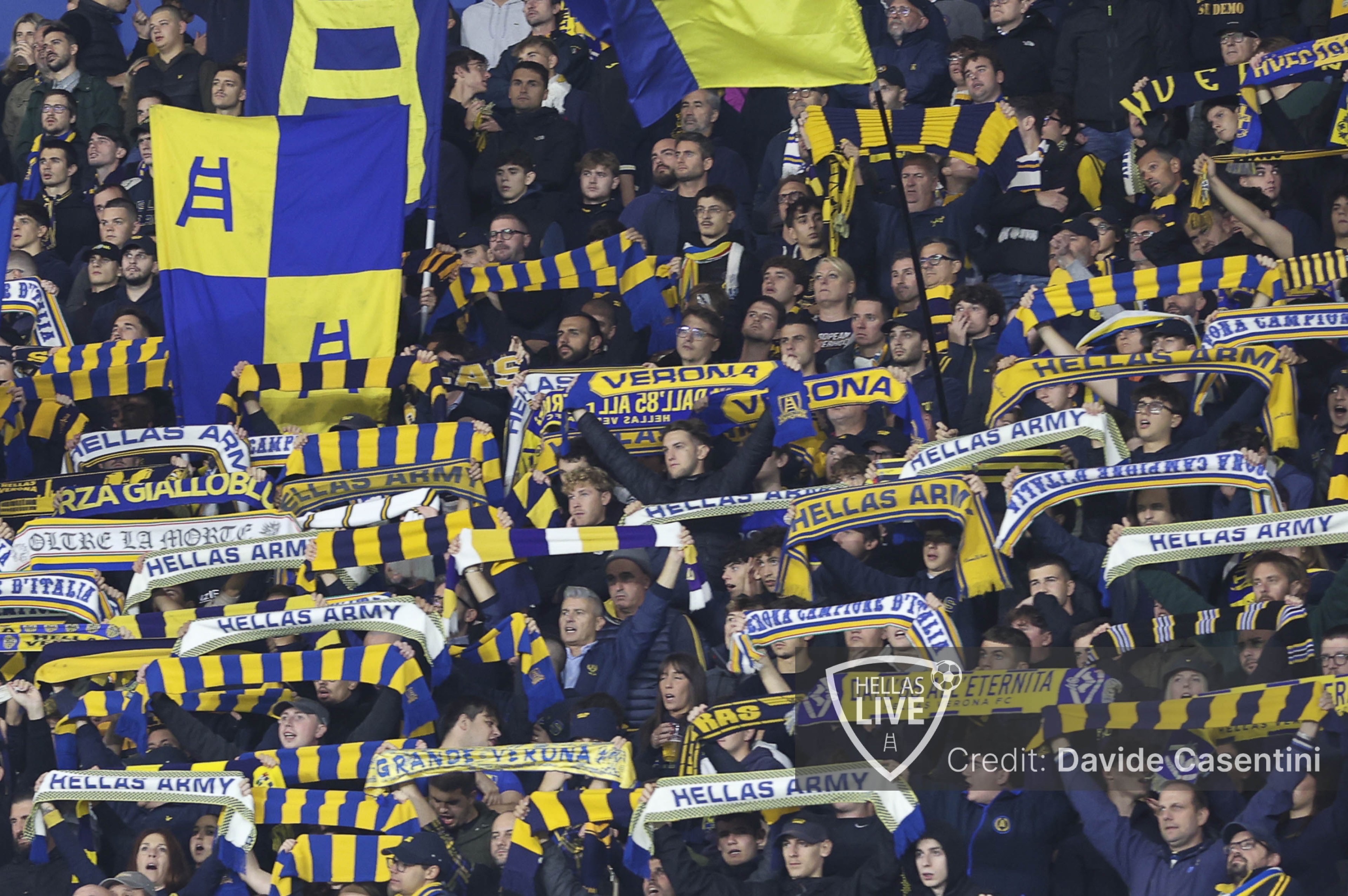Sassuolo-Hellas Verona, questa sera 713 tifosi gialloblù al Mapei Stadium