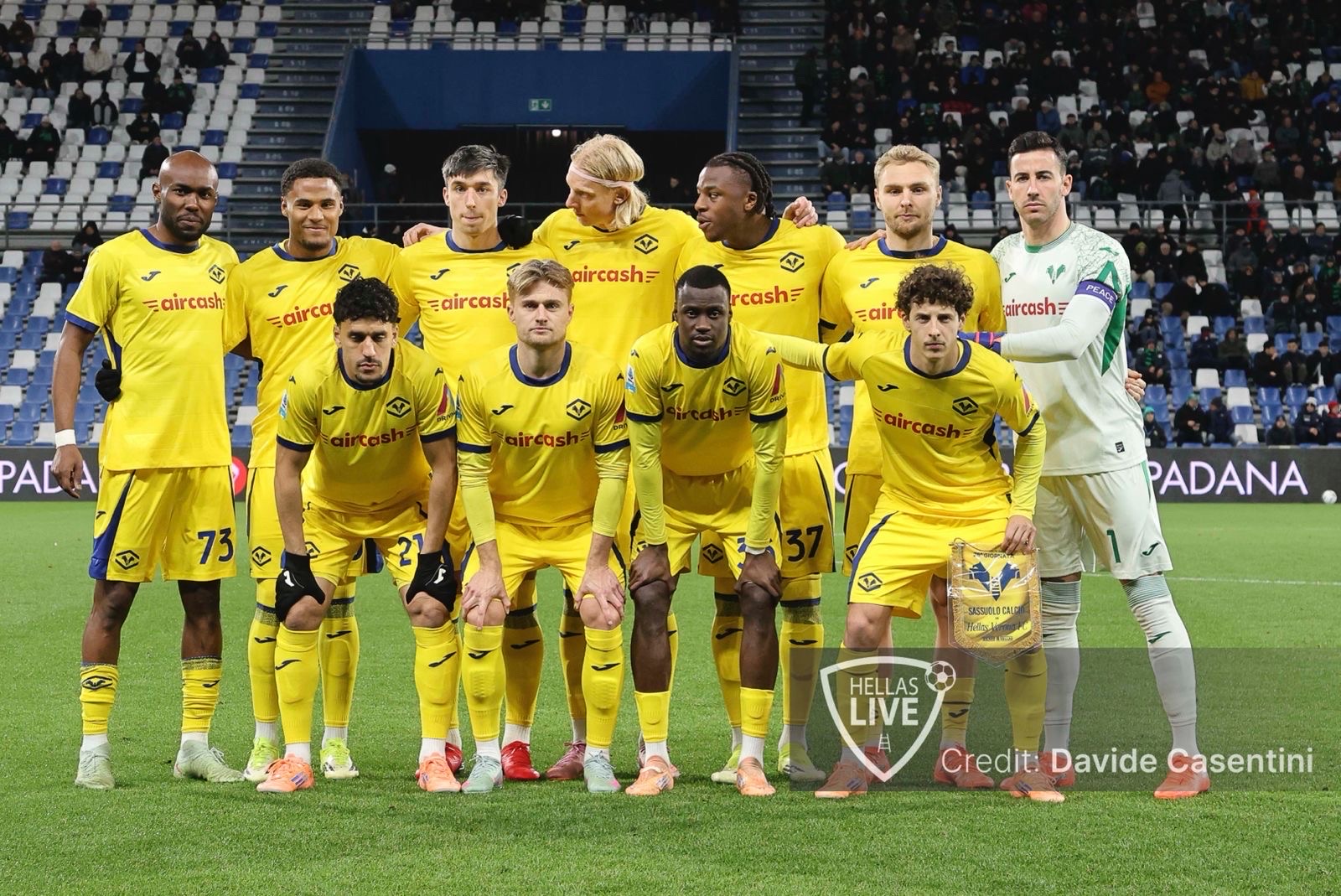 Fine primo tempo, Sassuolo-Hellas Verona 2-0