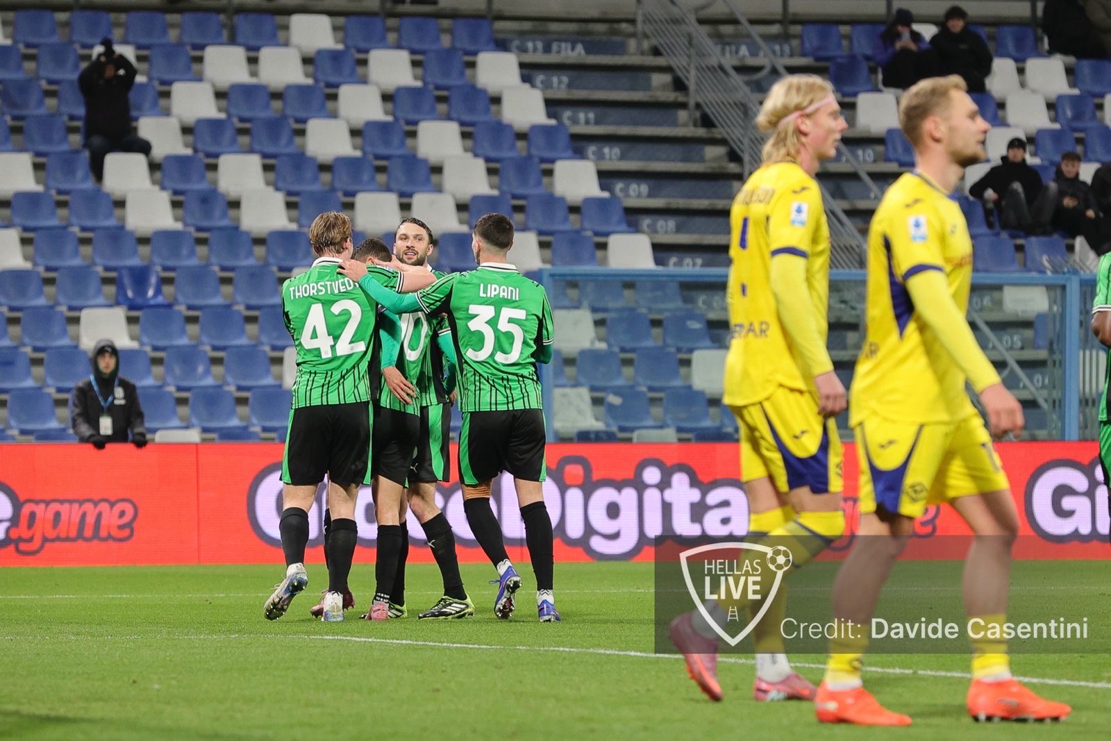 Finale, Sassuolo-Hellas Verona 3-0