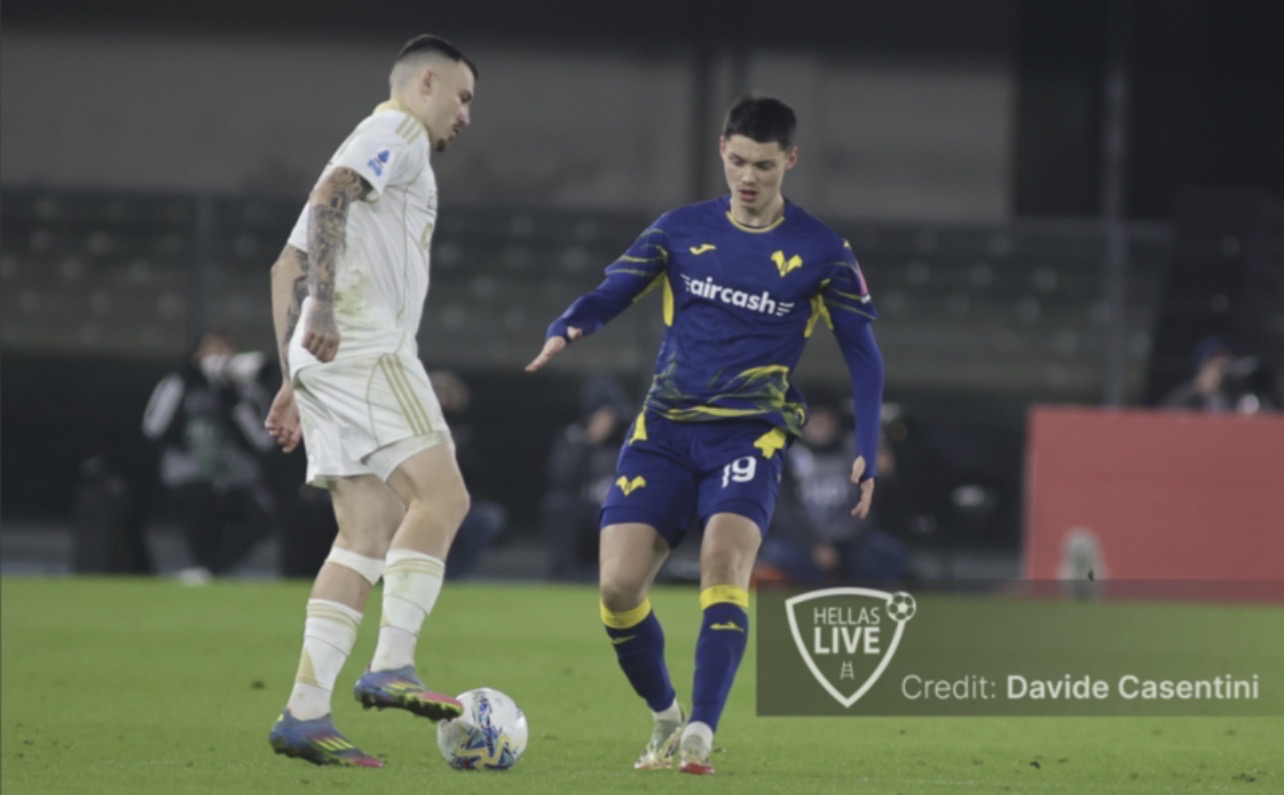 Hellas Verona, lesione di basso grado al muscolo semimembranoso sinistro per Slotsager