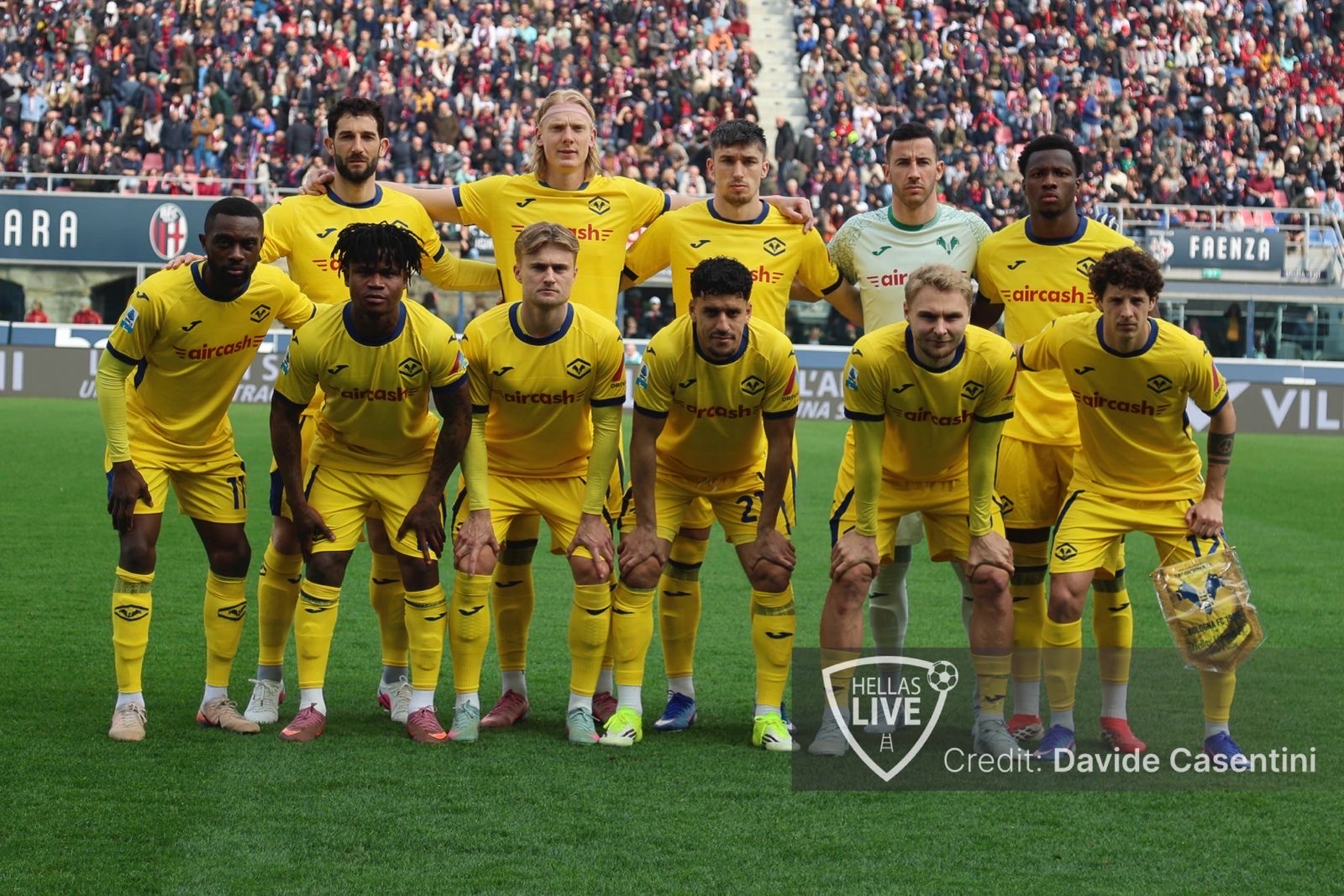 Fine primo tempo Bologna-Hellas Verona 0-0