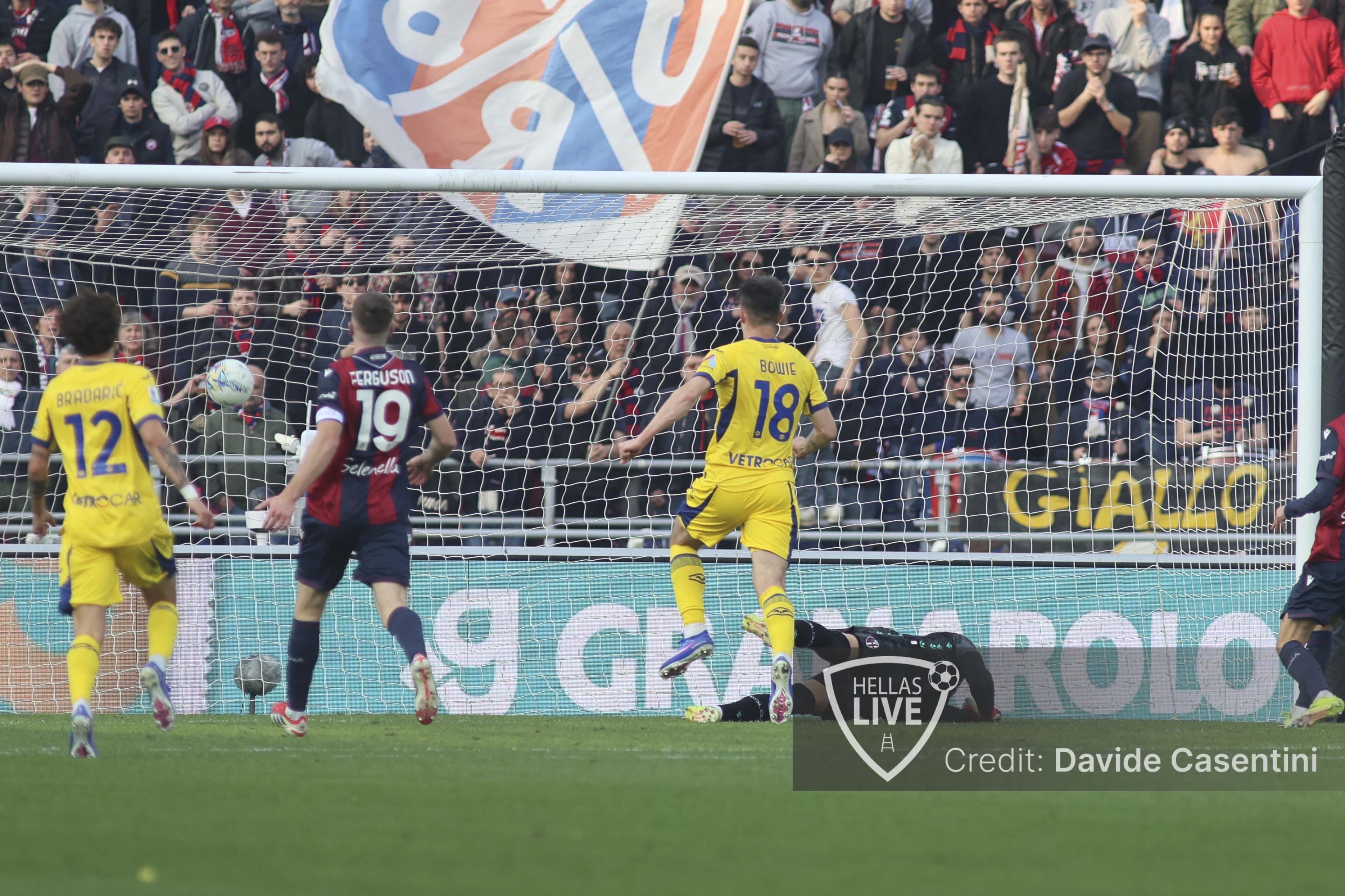 Hellas Verona, Bowie è il quarto attaccante scozzese a segnare in Serie A. Il secondo in maglia gialloblù