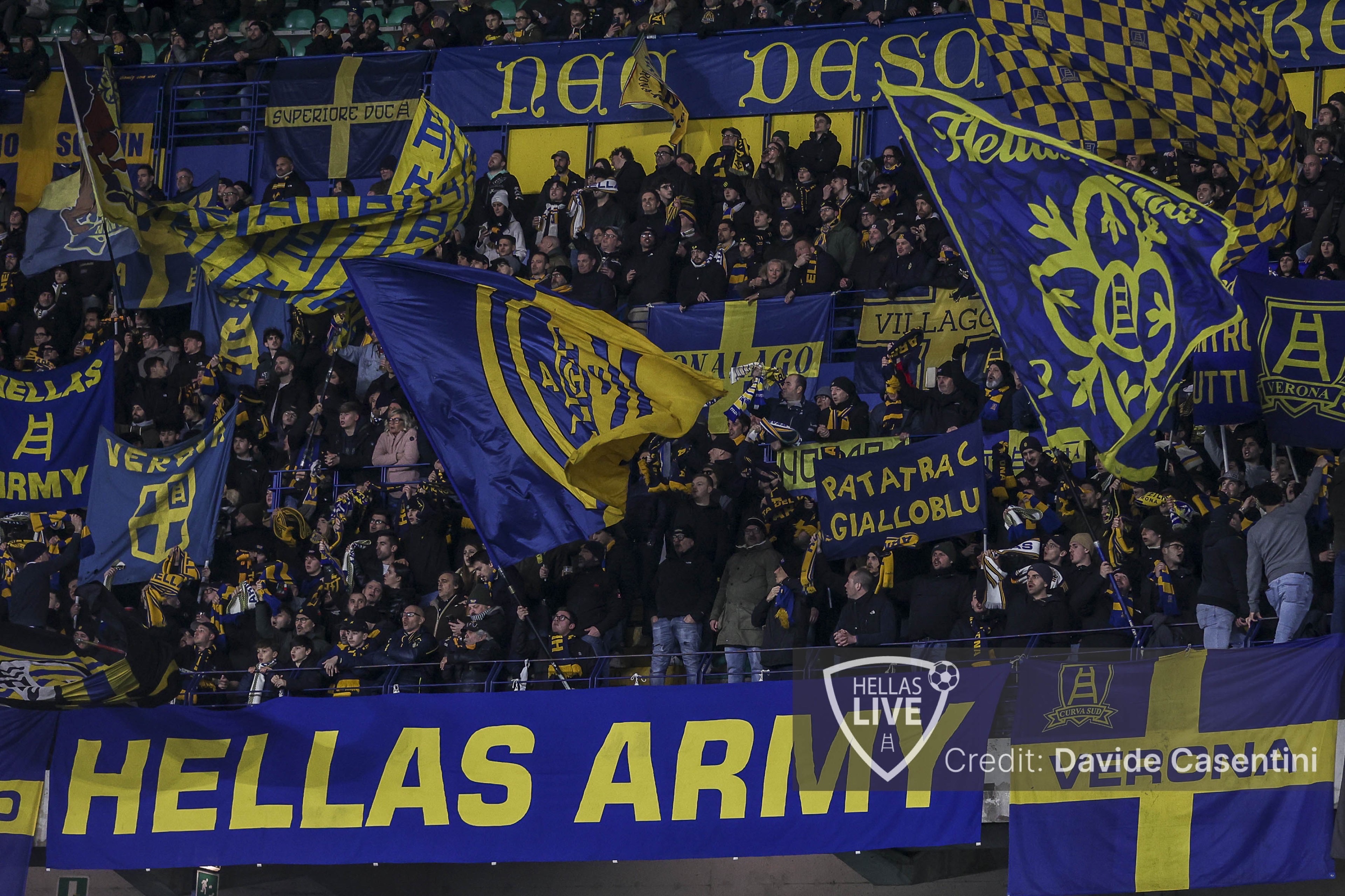 Hellas Verona-Genoa, superata 22.000. Settore Ospiti: 2.393